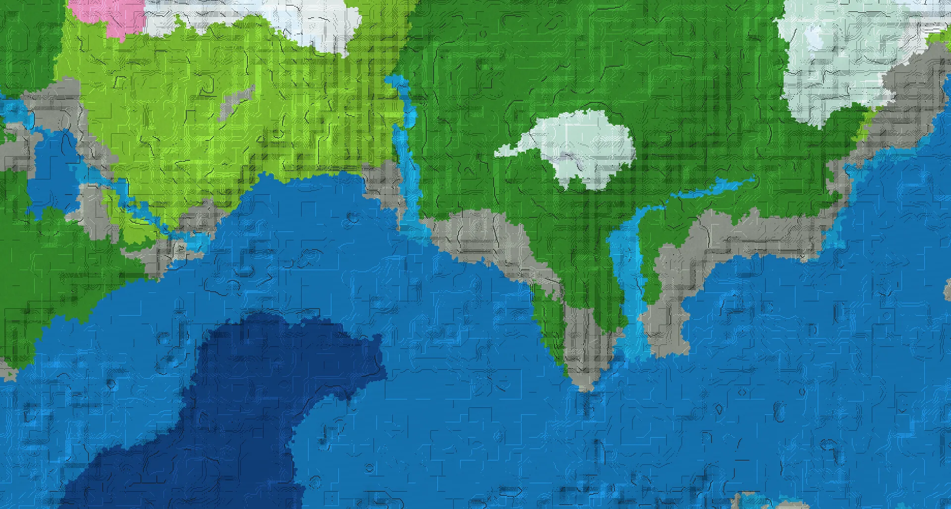 Seed map — Ocean Ruins West of a Forest Start