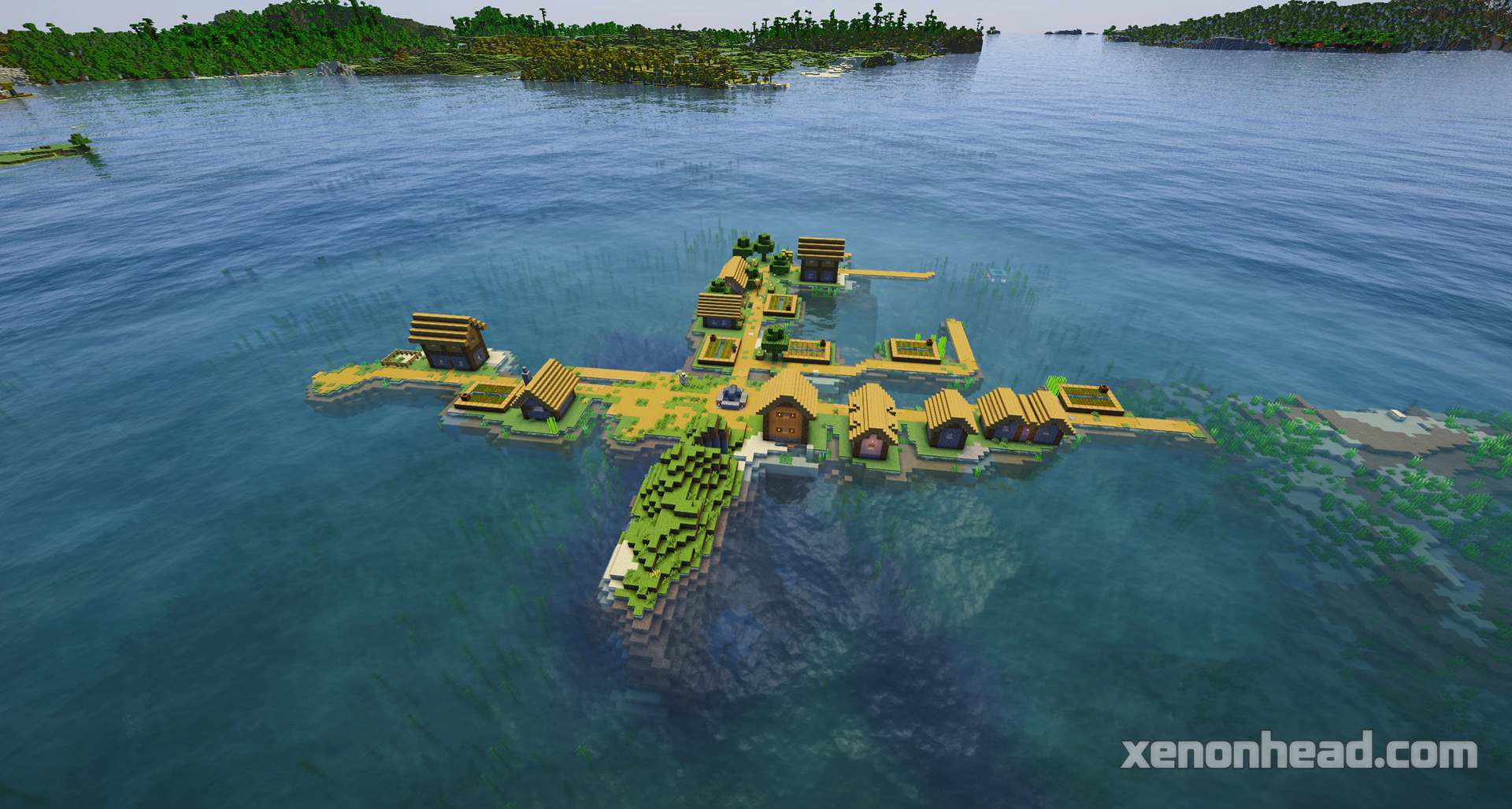 Ocean monument island village