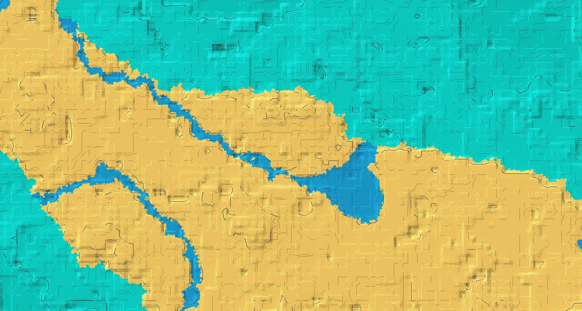 Seed map — Ruined Portal Southeast of a Desert Start