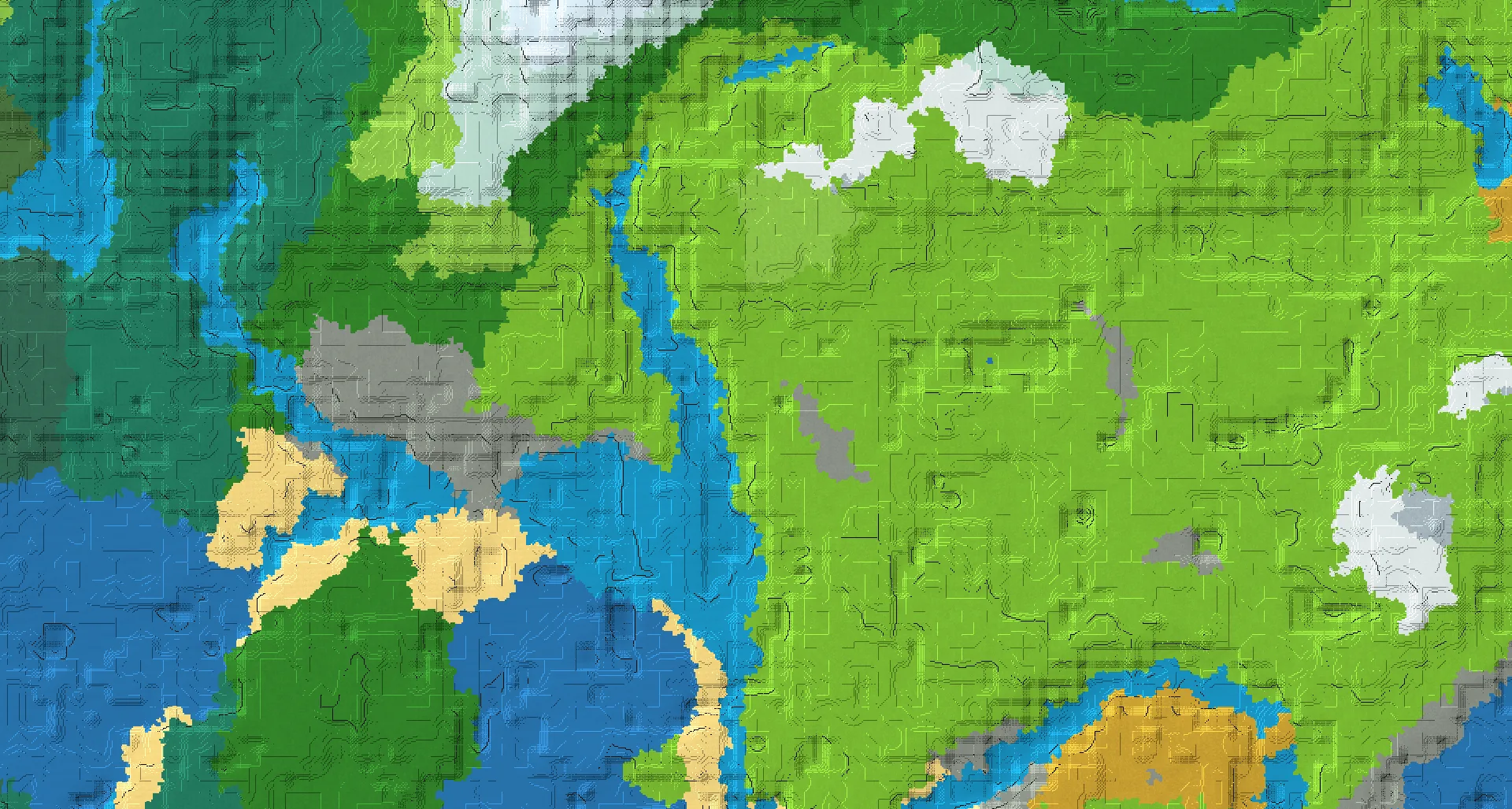 Seed map — 2 Villages near a Plains Start at 160, 64