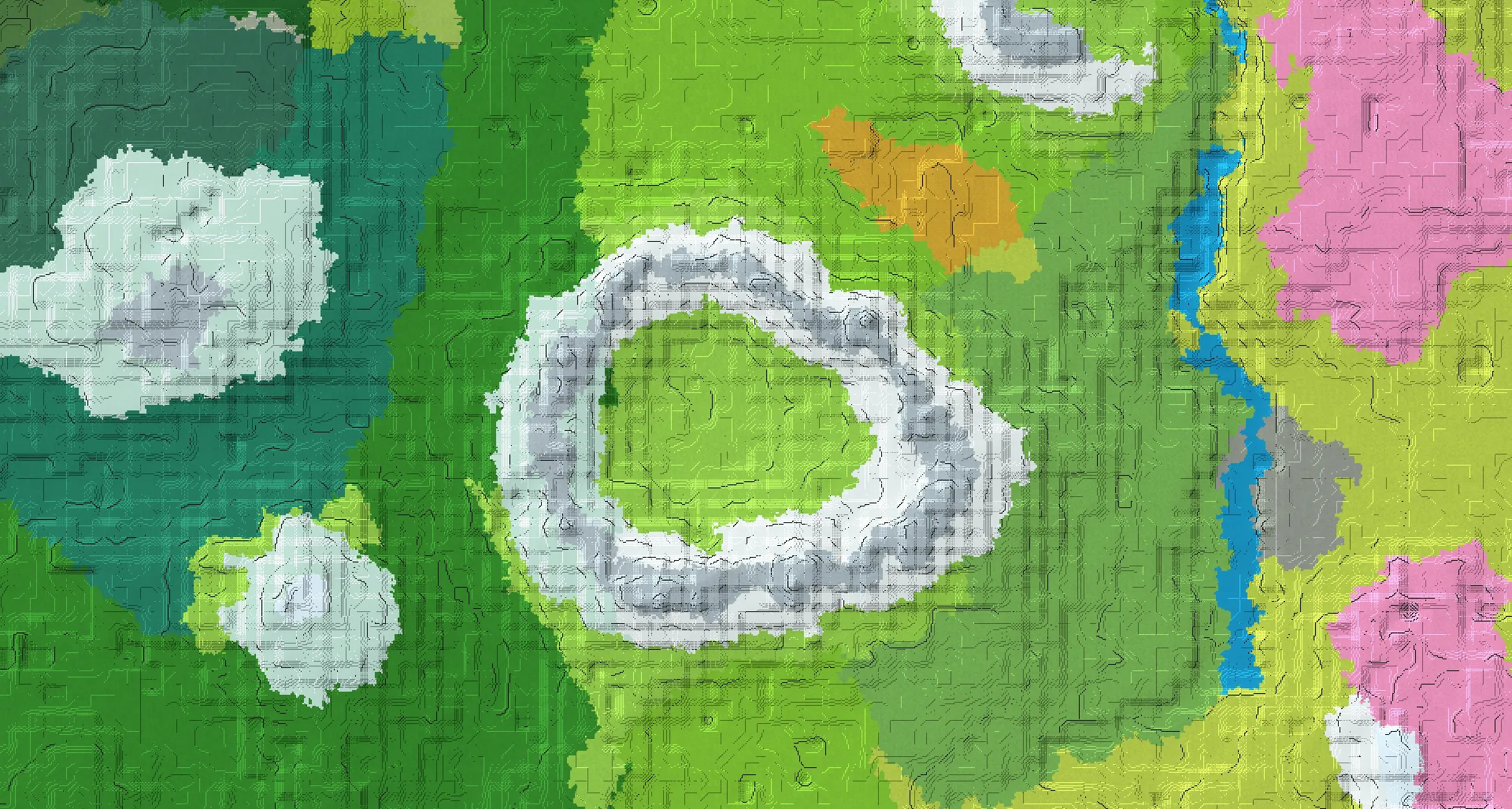 Seed map — Frozen mountain ring village