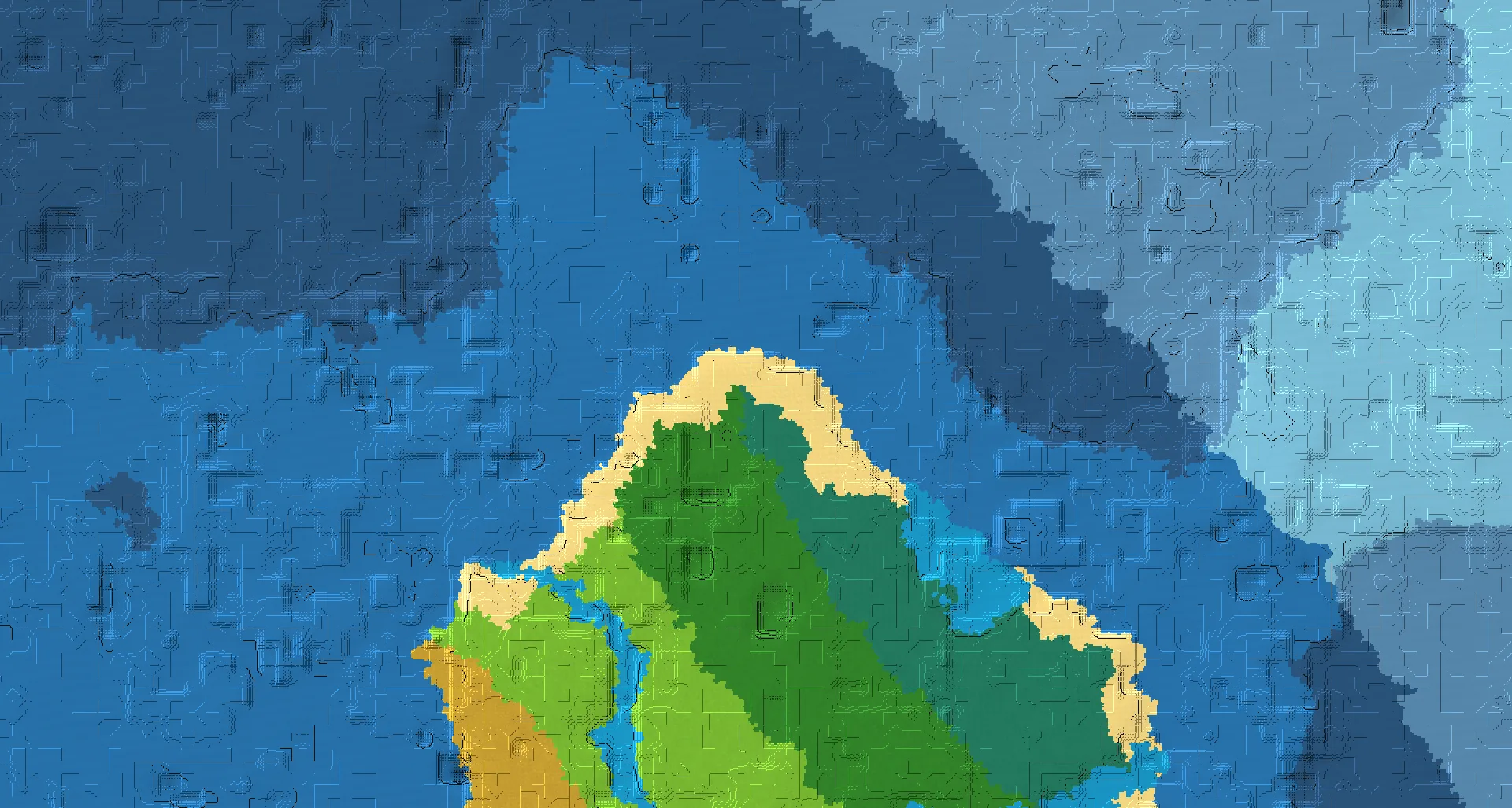 Seed map — Stronghold Northwest of a Forest Start with Trial Chambers