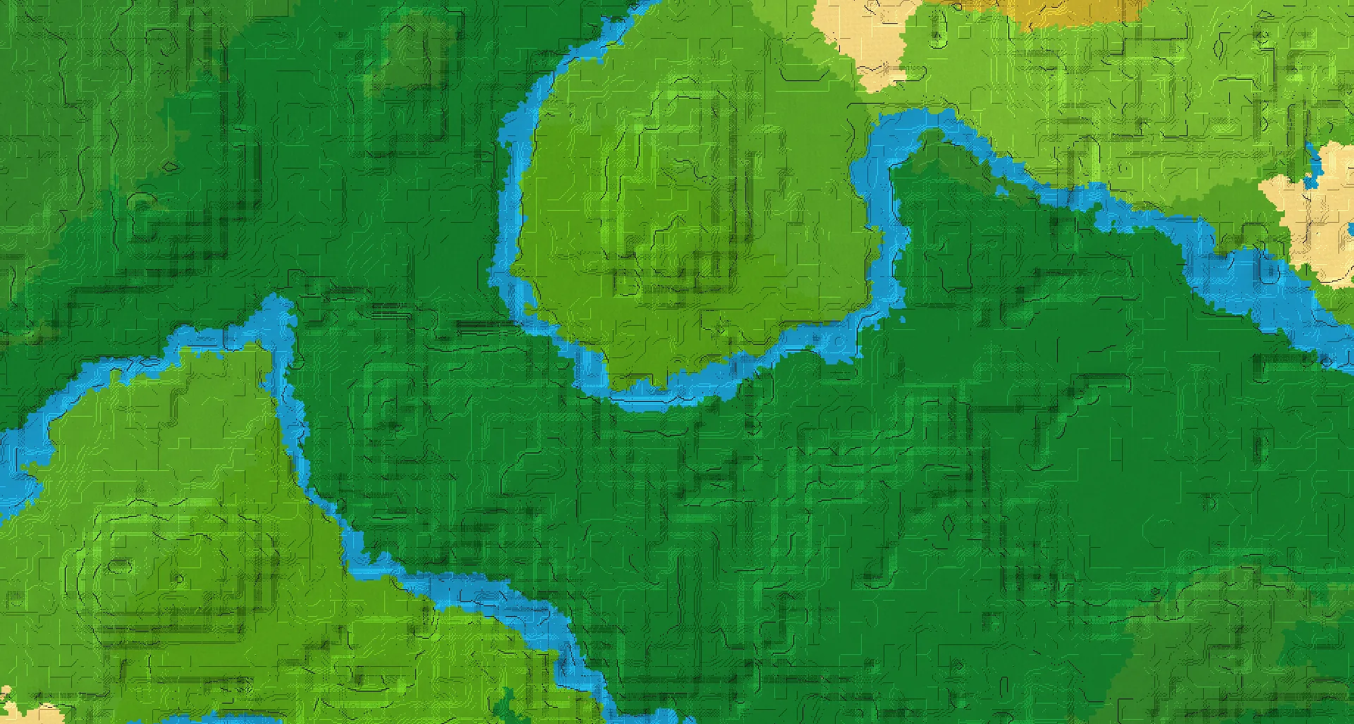 Seed map — River South of a Bamboo Jungle Start