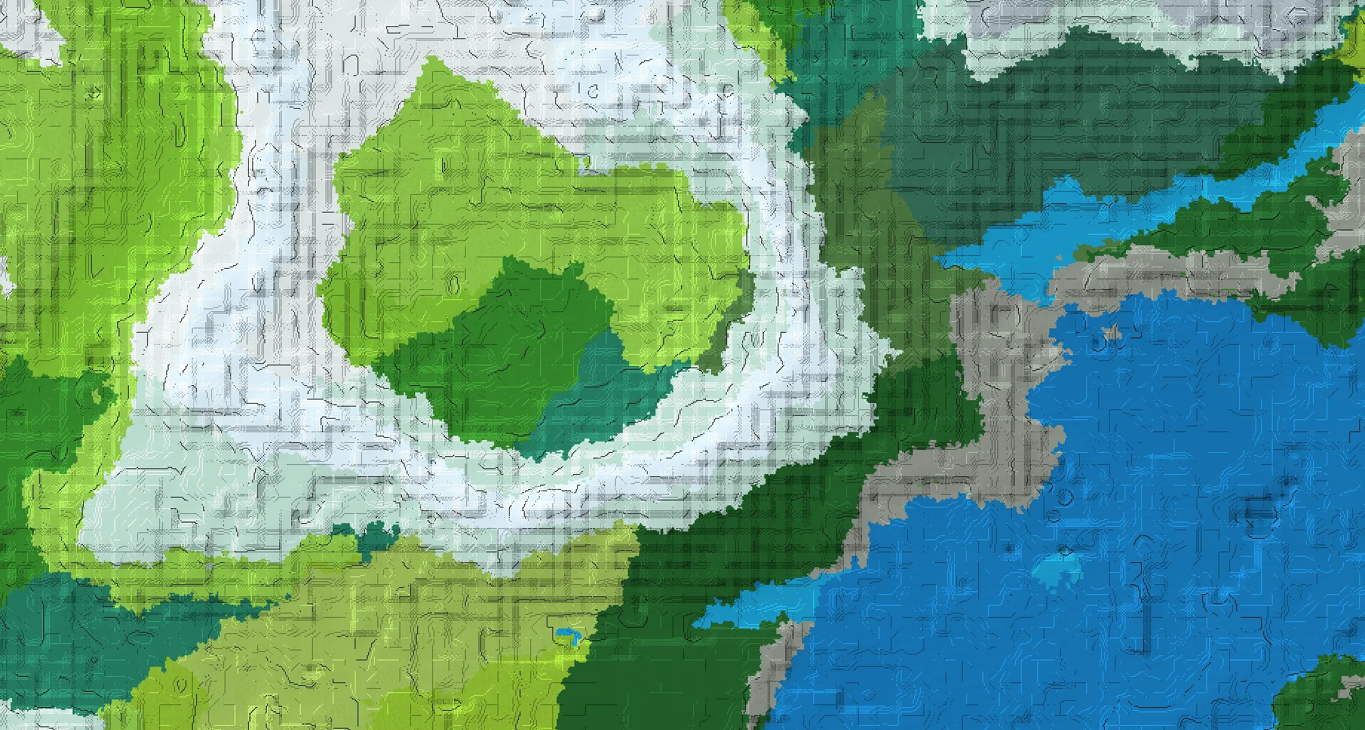 Seed map — Taiga village and Woodland mansion
