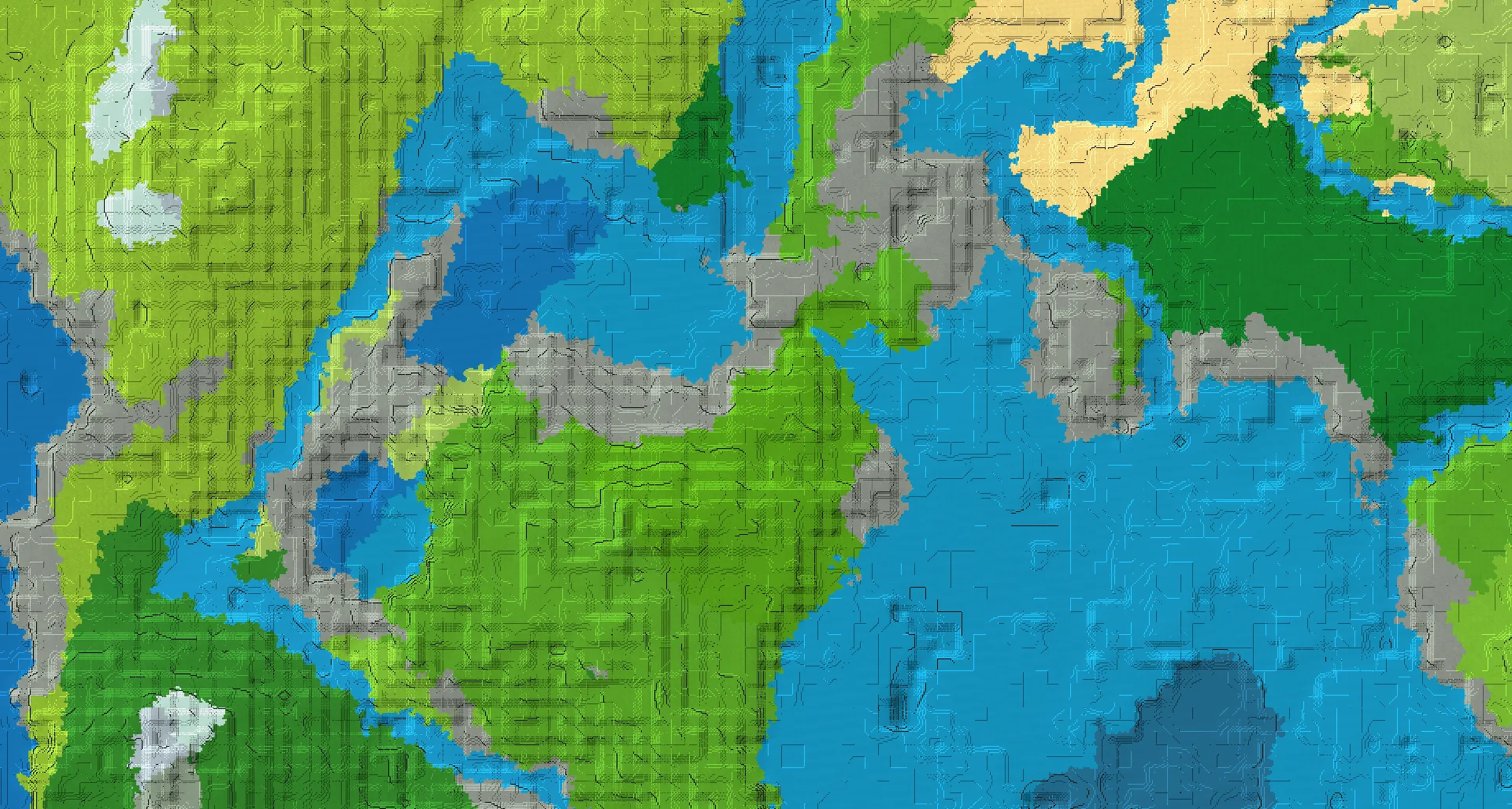 Seed map — Lush Caves Southwest of a Sparse Jungle Start