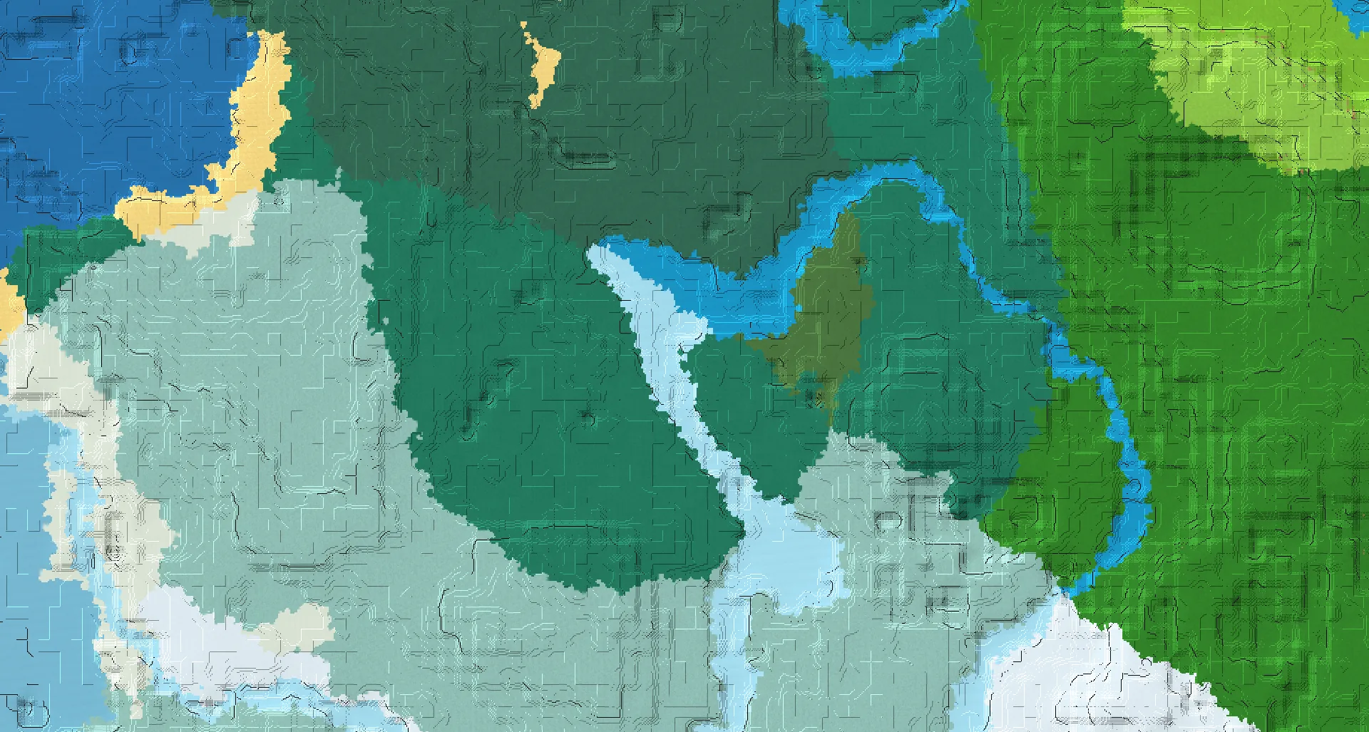 Seed map — Taiga Start with Village and Portal