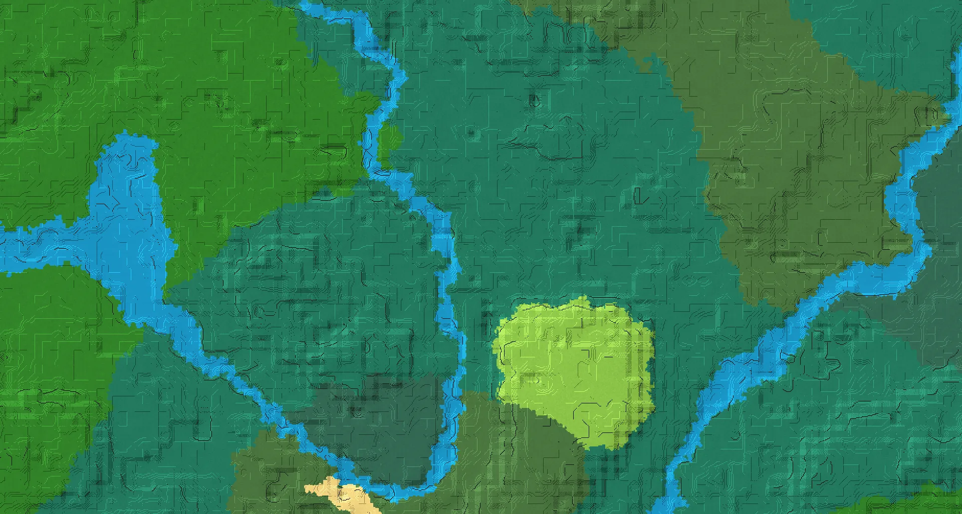 Seed map — Taiga Start with Ruined Portal with Village