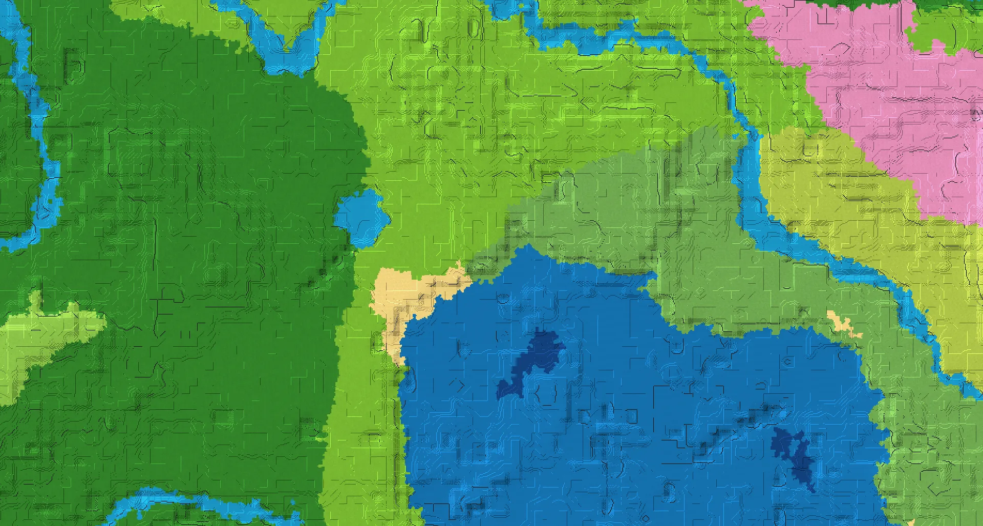 Seed map — Flower Forest South of a Plains Start with Trial Chambers