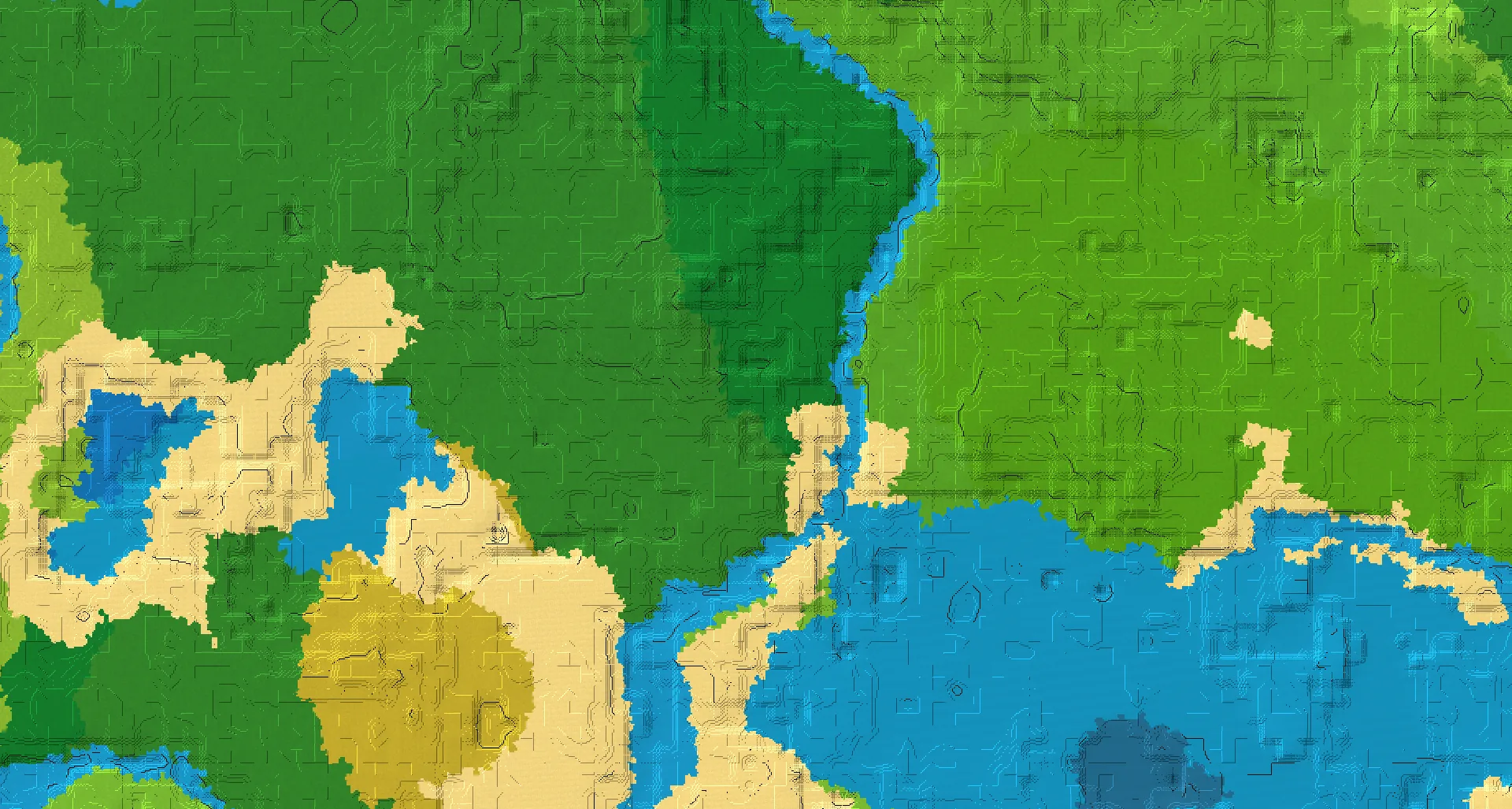 Seed map — Jungle Start with Trial Chambers with Ocean Monument