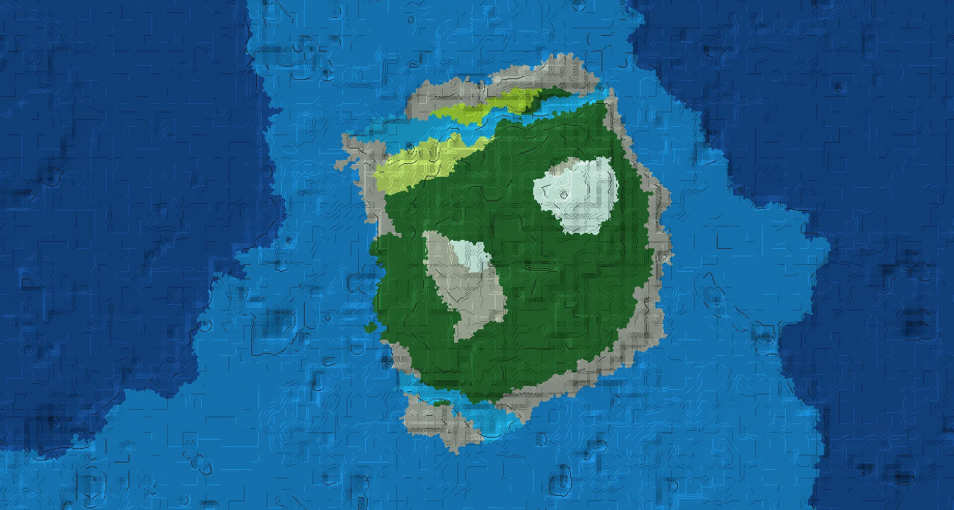 Seed map — Multi-biome forest island