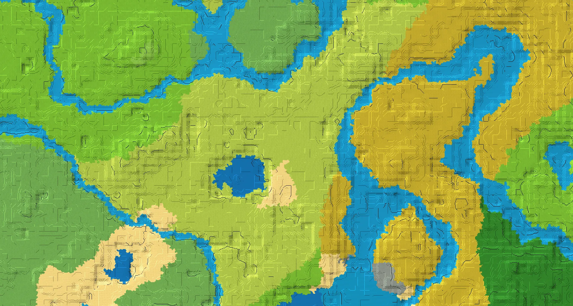Seed map — Sunflower Plains Start with Ruined Portal