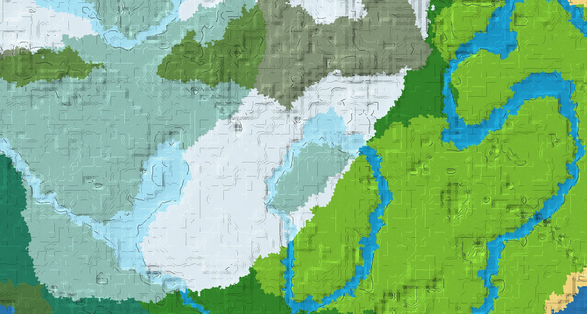Seed map — Trail Ruins North of a Snowy Plains Start