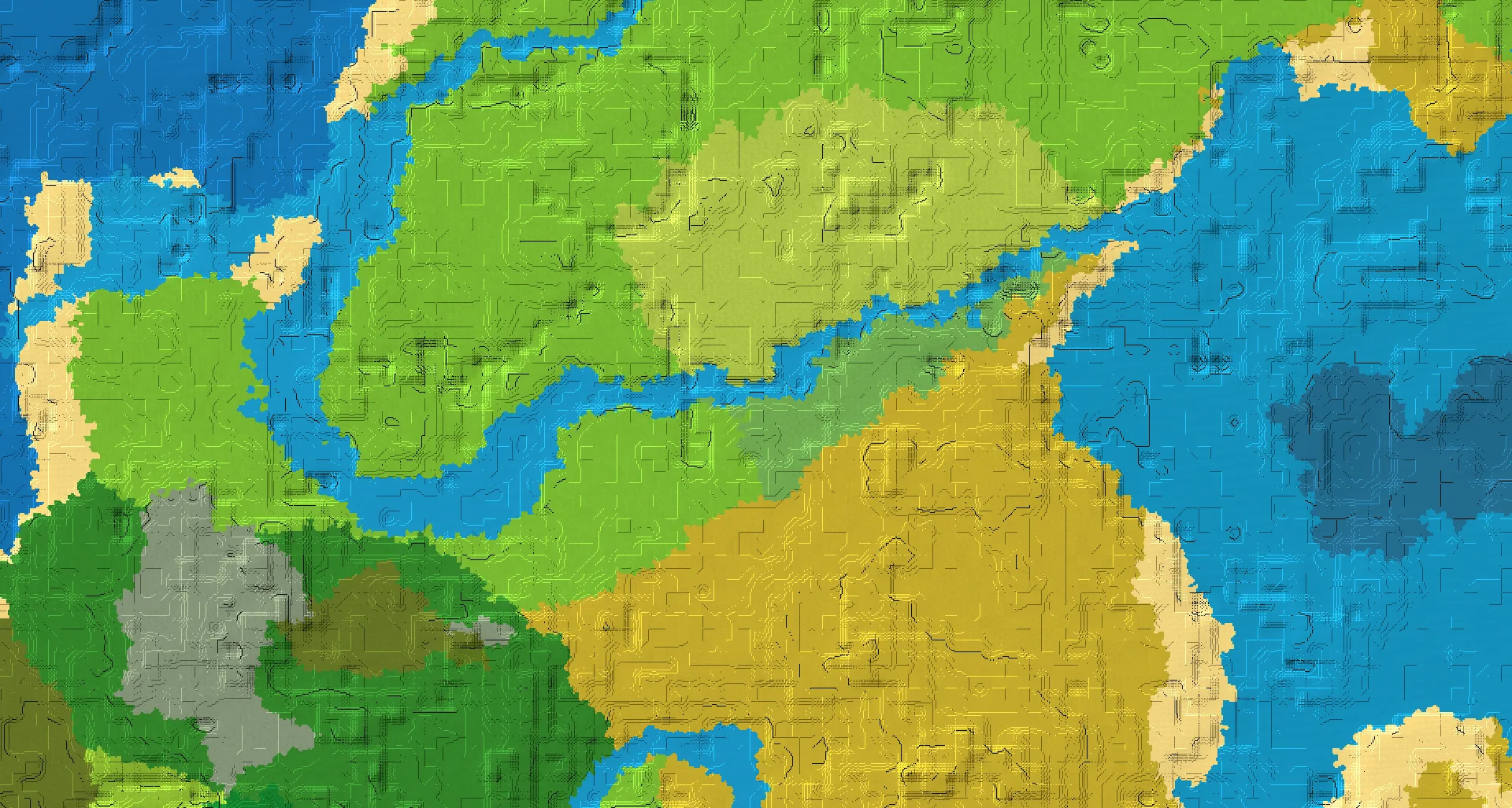 Seed map — Flower Forest Southeast of a Plains Start