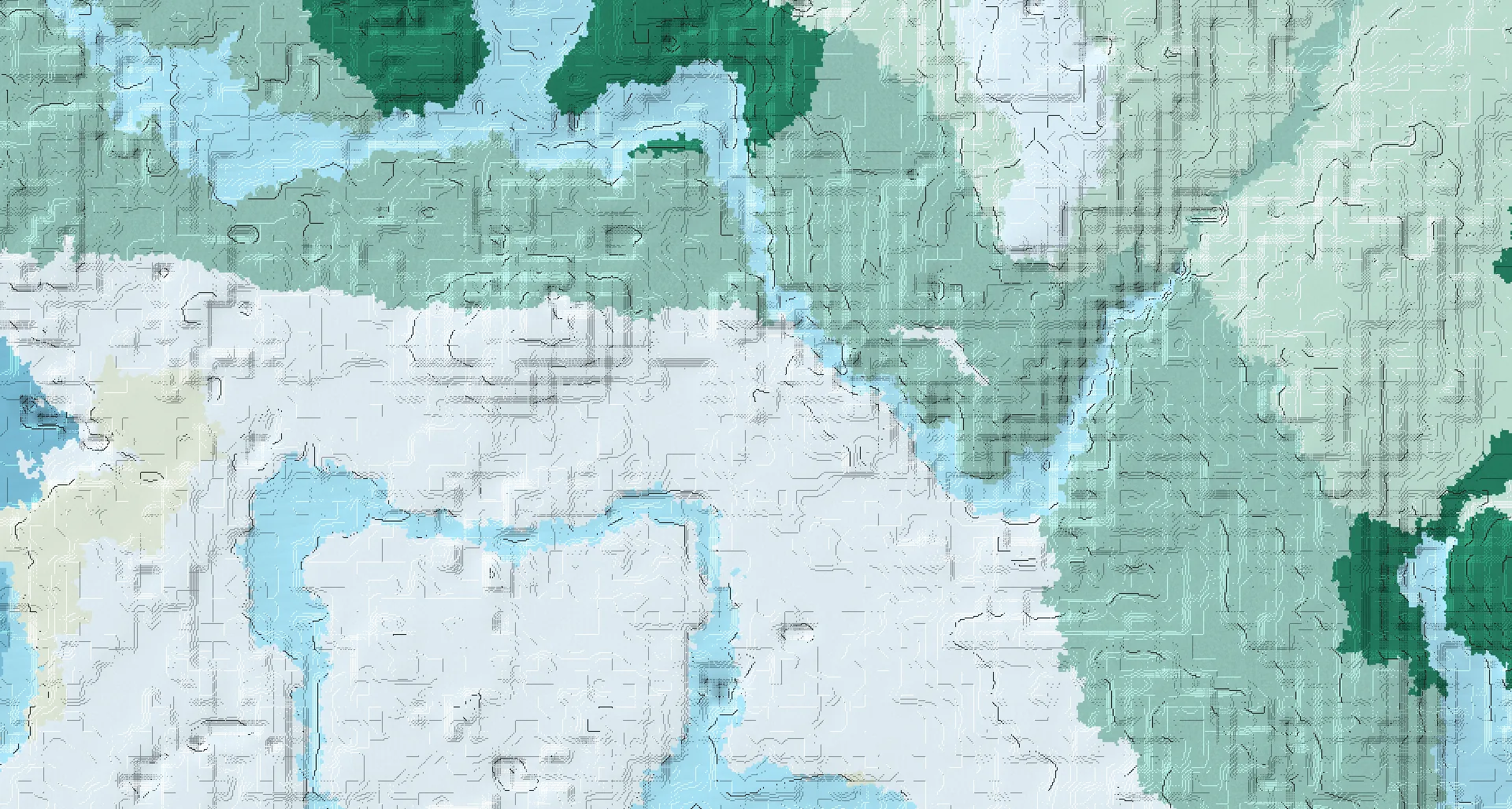Seed map — Frozen River Village with a Portal Inside