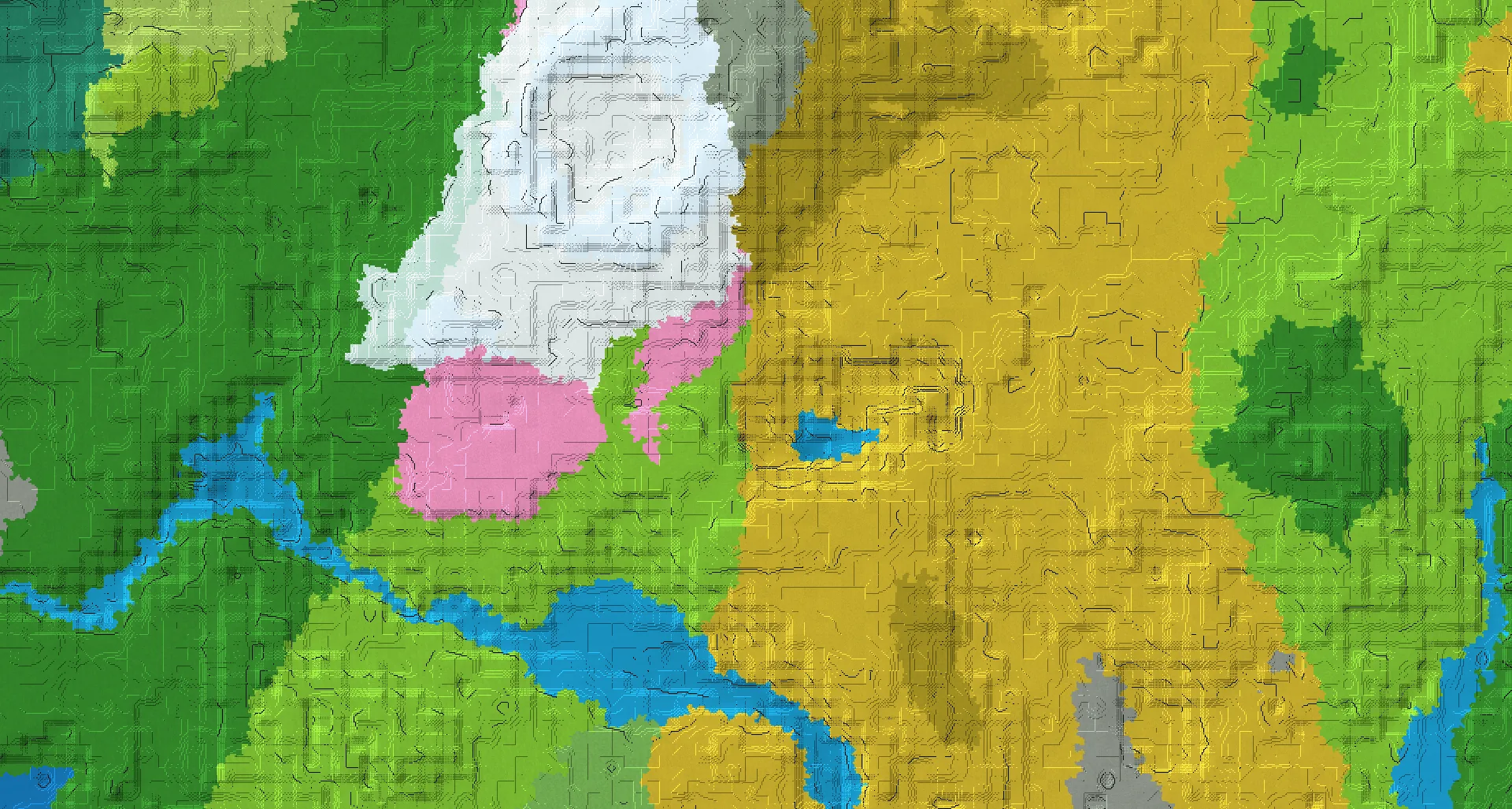 Seed map — Village South of the Snowy Slopes Start