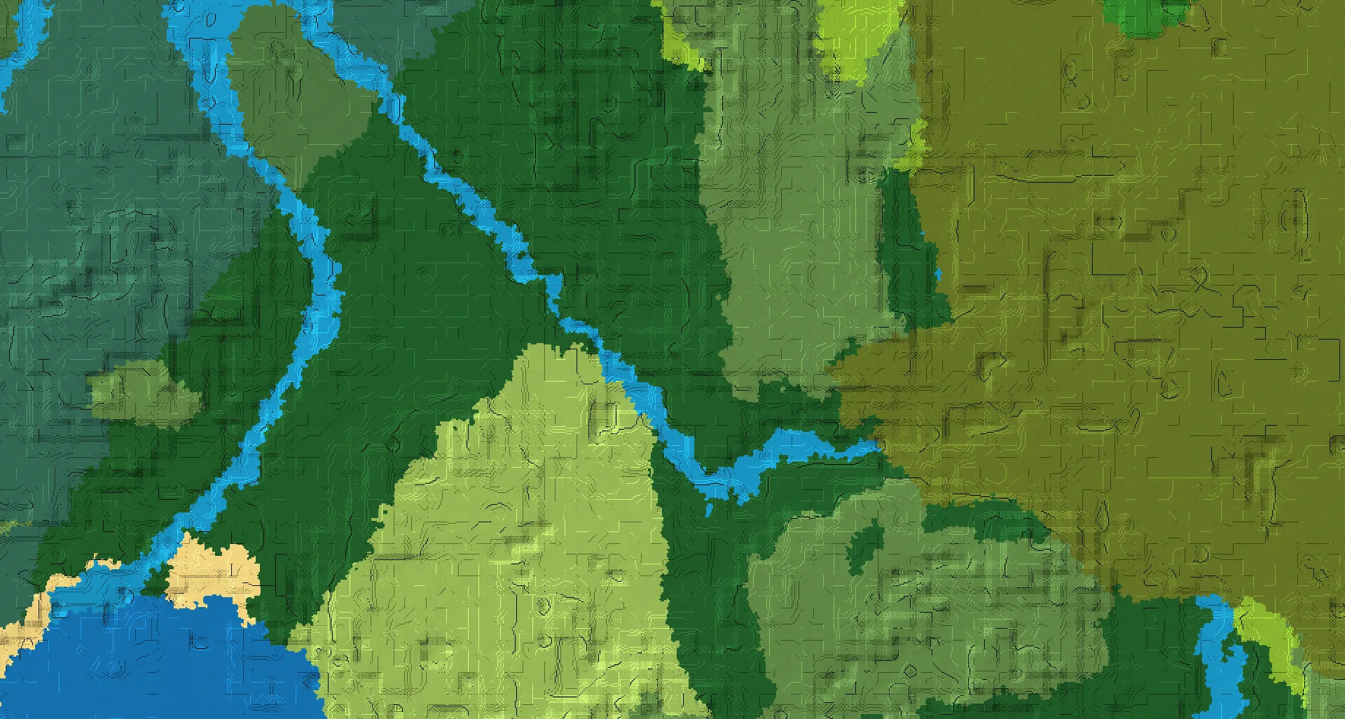 Seed map — Woodland Mansion Southeast of a Old Growth Pine Taiga Start