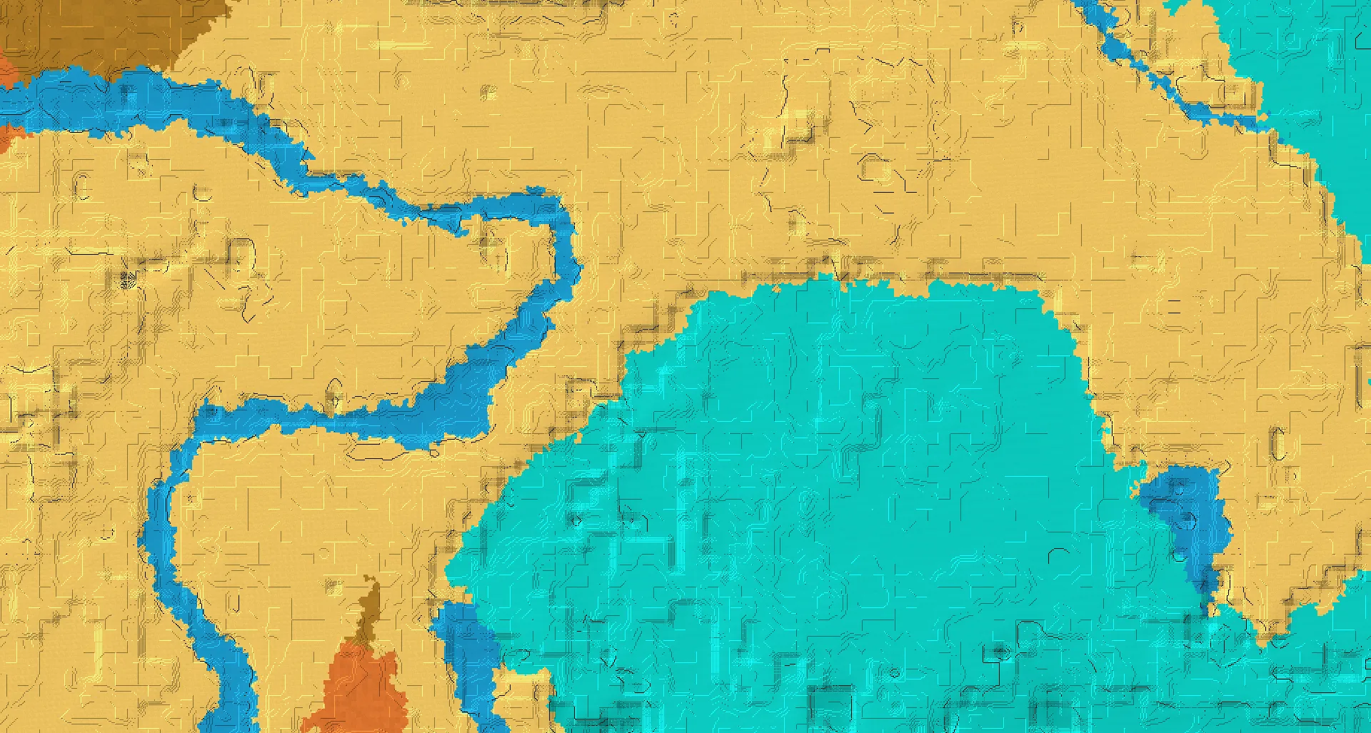 Seed map — Shipwreck South of a Desert Start