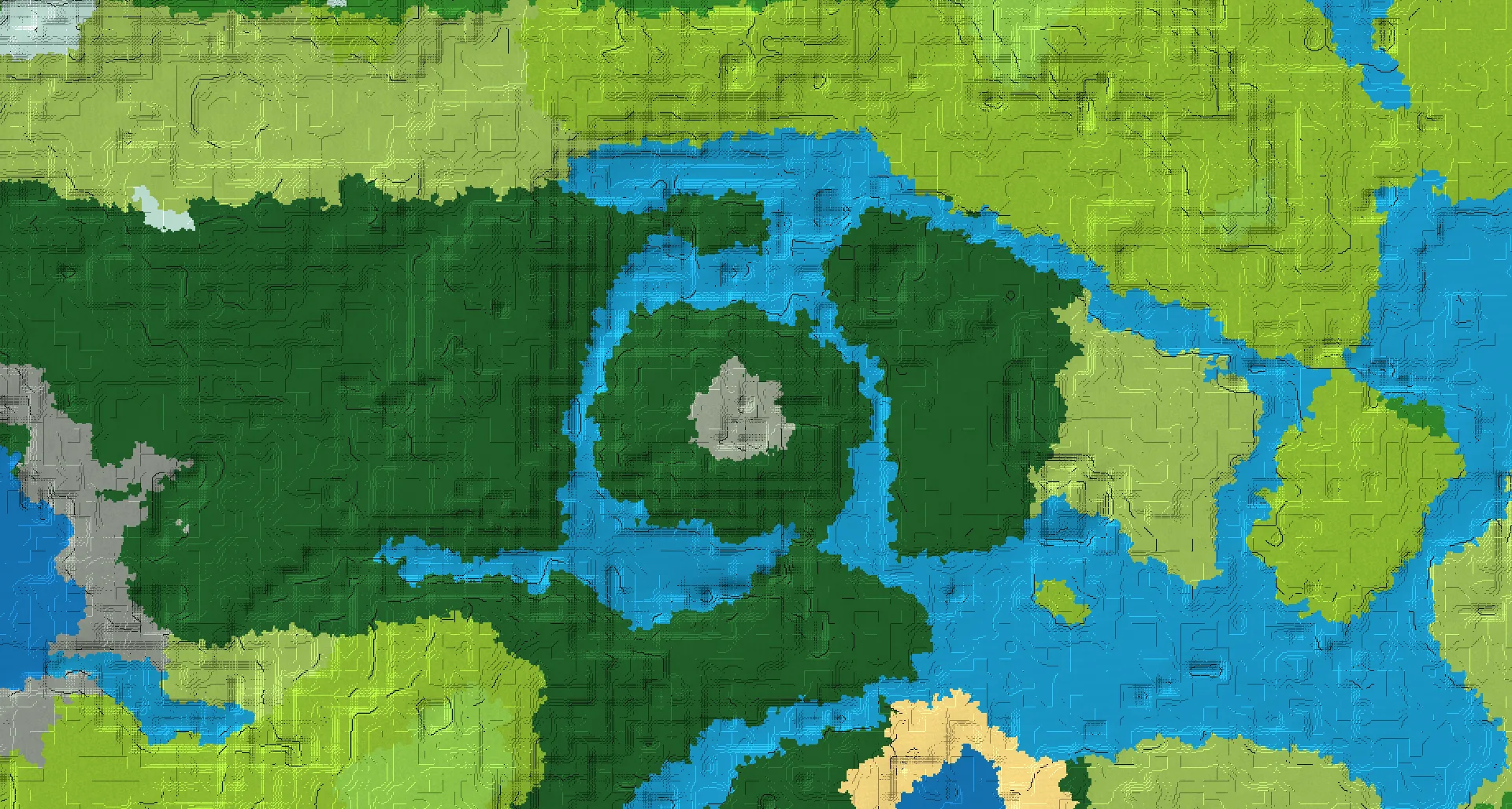 Seed map — Pale Garden West of a Old Growth Birch Forest Start with Ruined Portal
