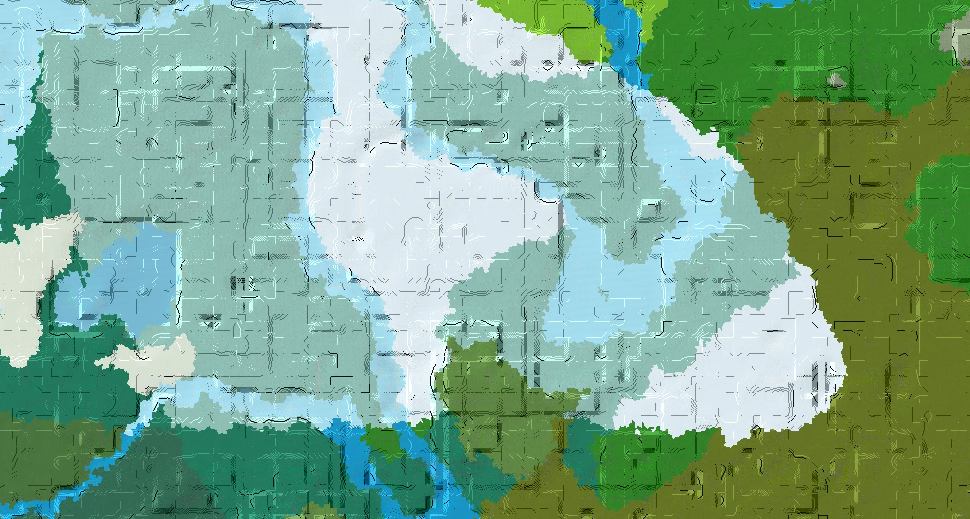 Seed map — Snowy Taiga At the same X/Z position as a Snowy Plains Start
