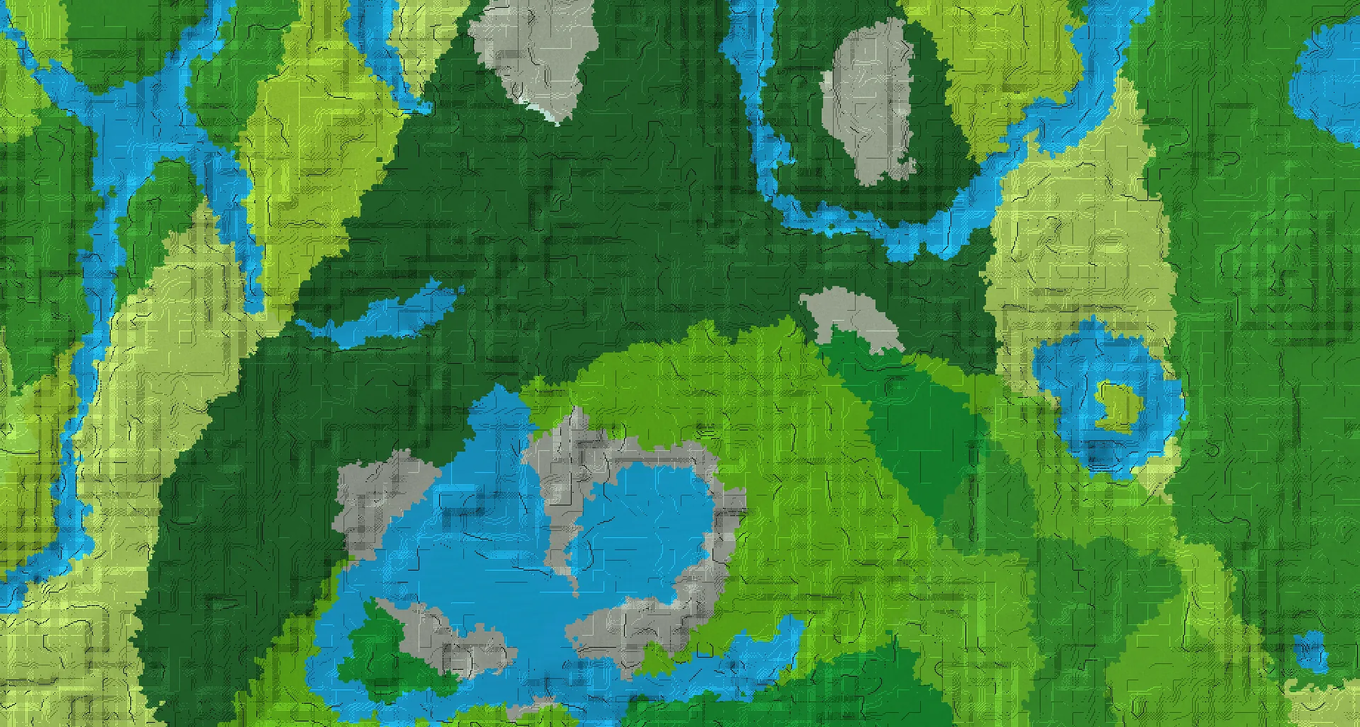 Seed map — Bamboo Jungle South of a Lush Caves Start