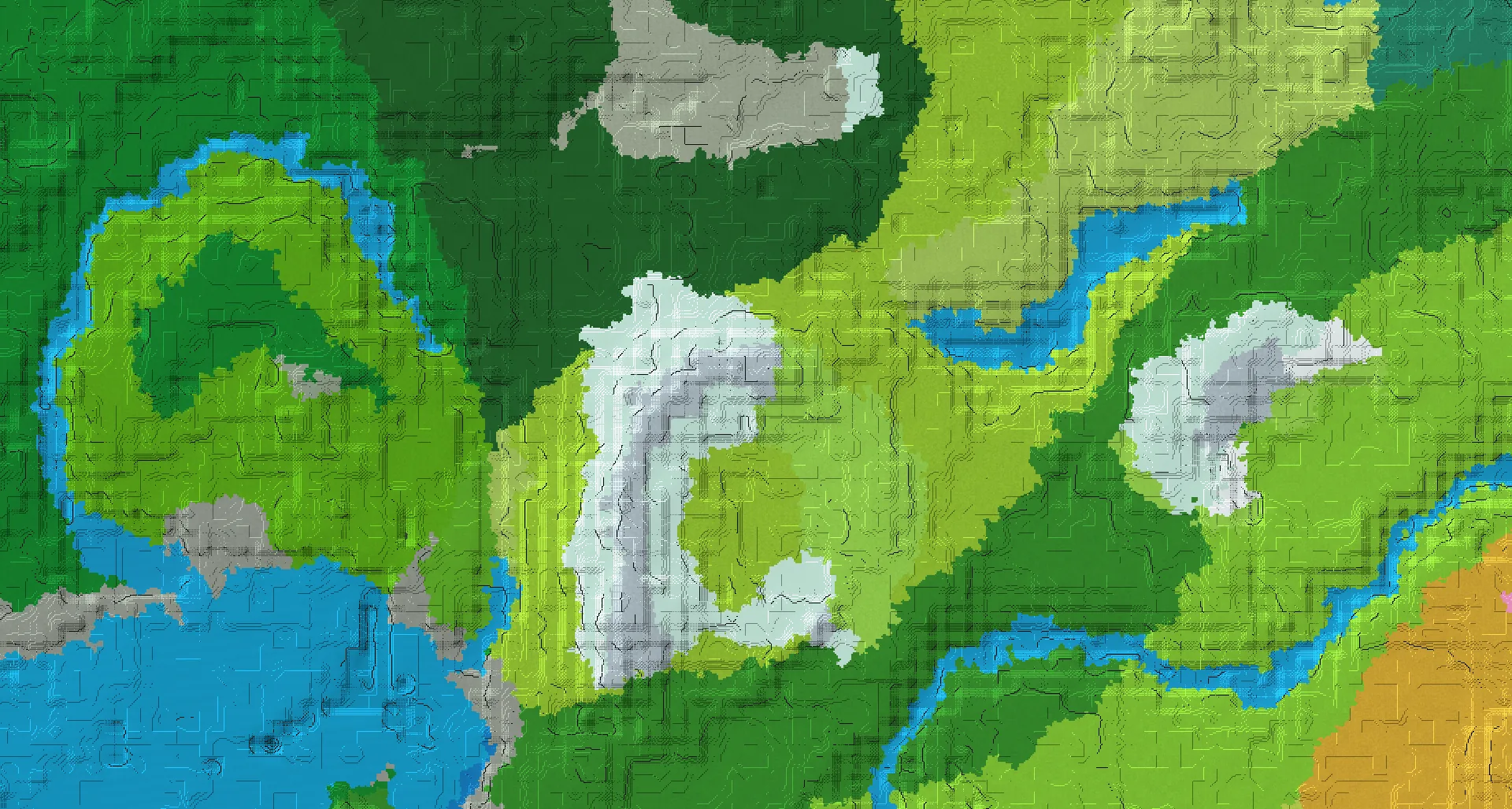 Seed map — Plains village and Jungle temple