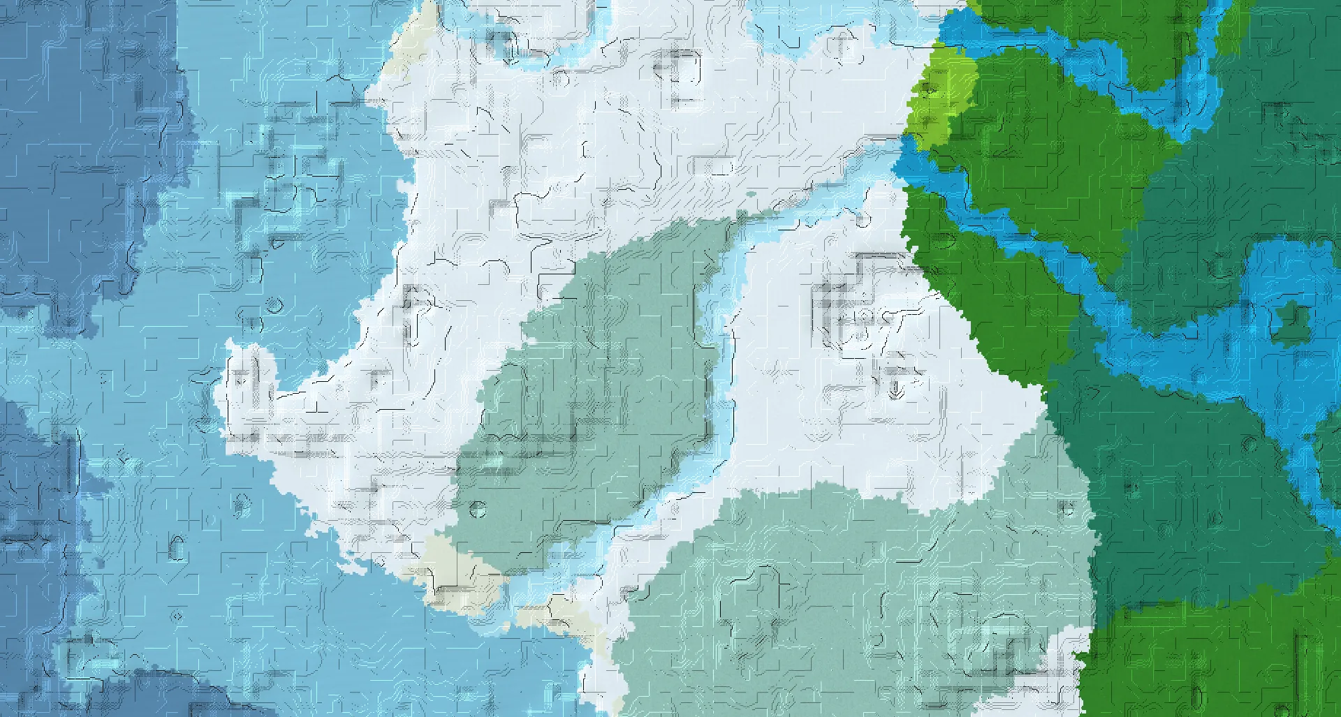 Seed map — Igloo East of a Snowy Plains Start