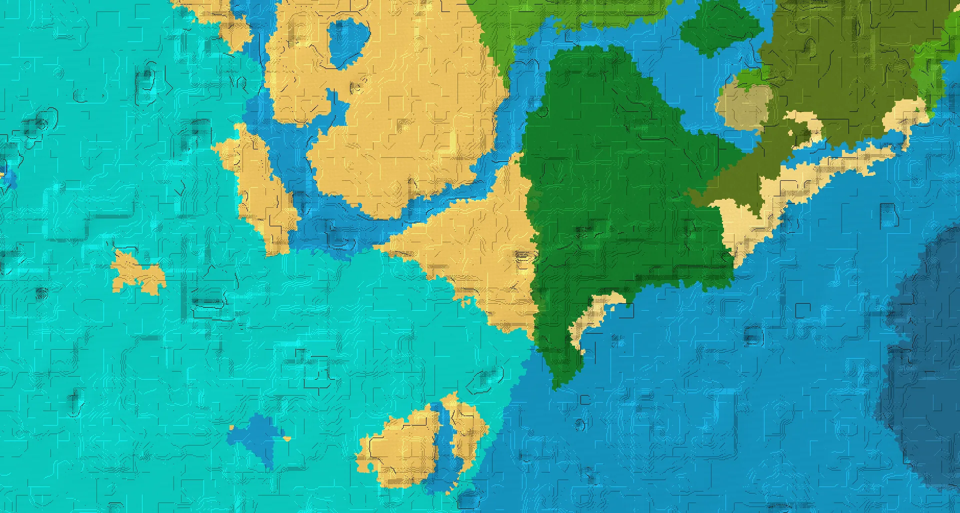 Seed map — Desert Temple Southwest of a Sparse Jungle Start with Trial Chambers