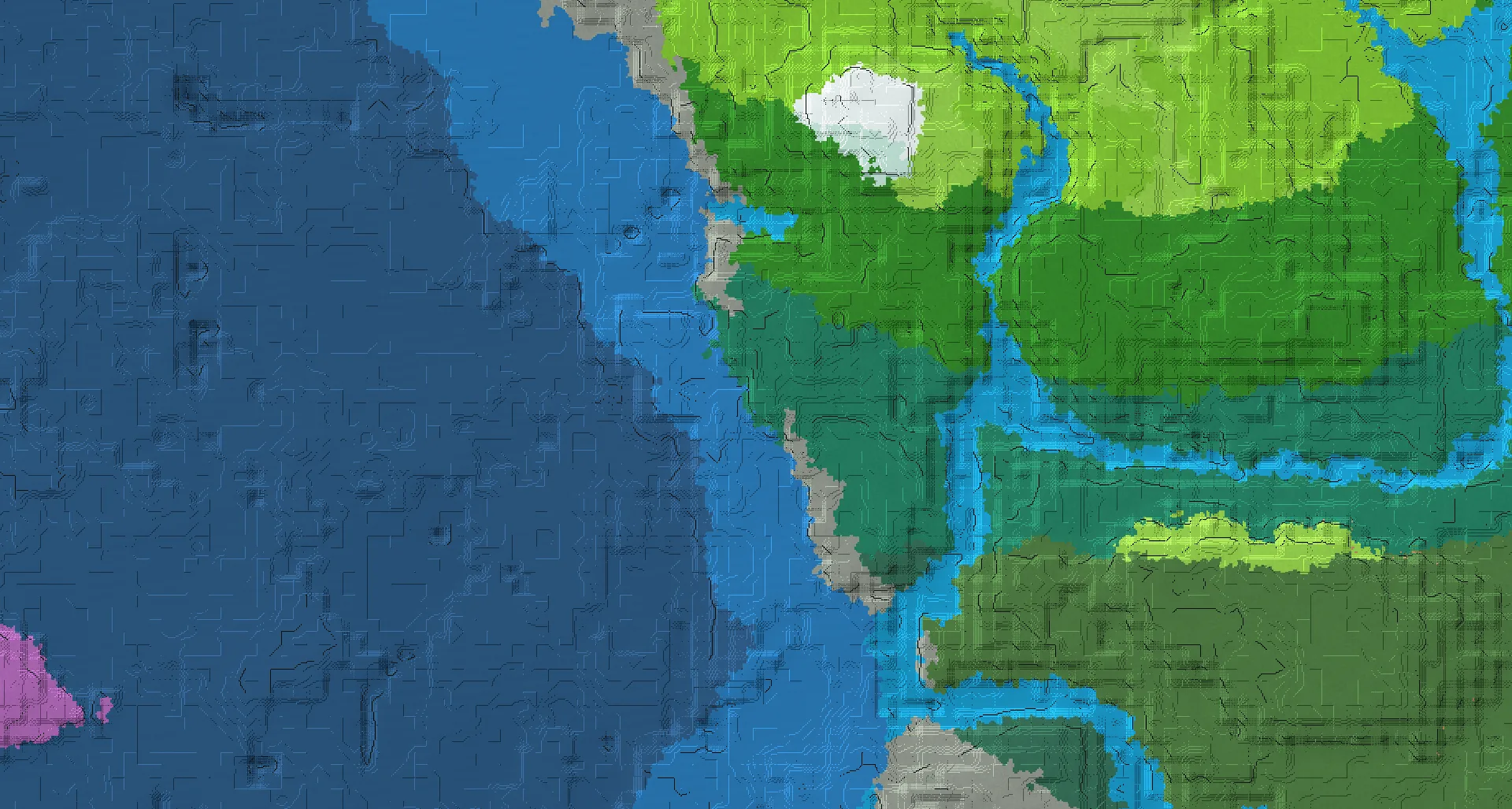 Seed map — Cold Ocean West of a Taiga Start