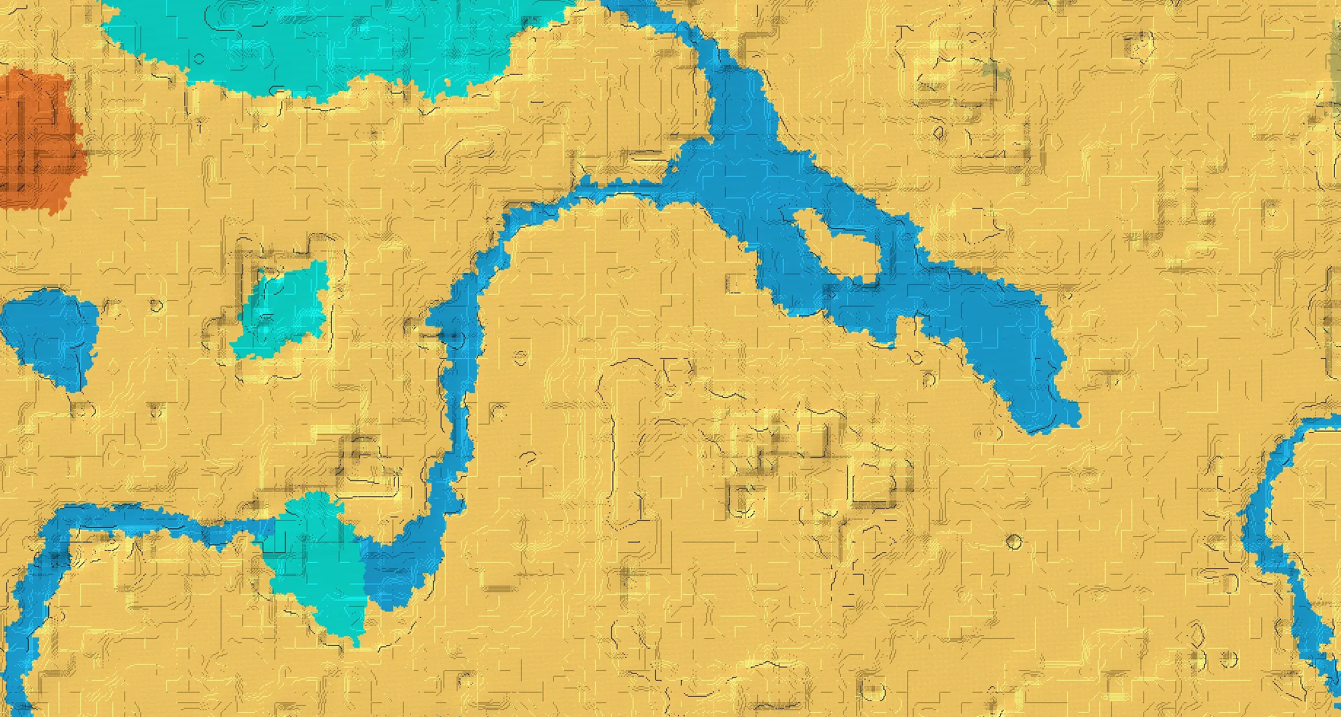 Seed map — Desert Temple Southeast of a Desert Start with Trial Chambers