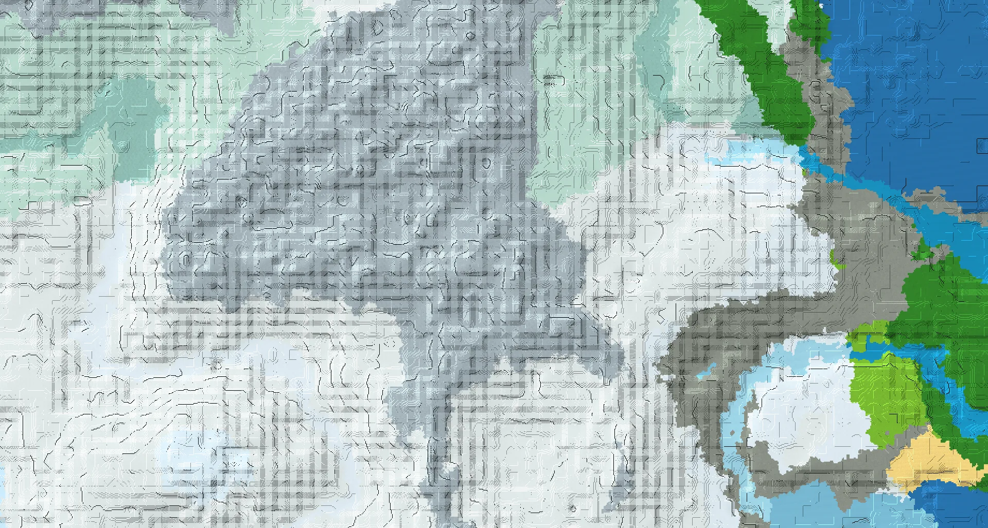 Seed map — Jagged Peaks with an Ancient City Route