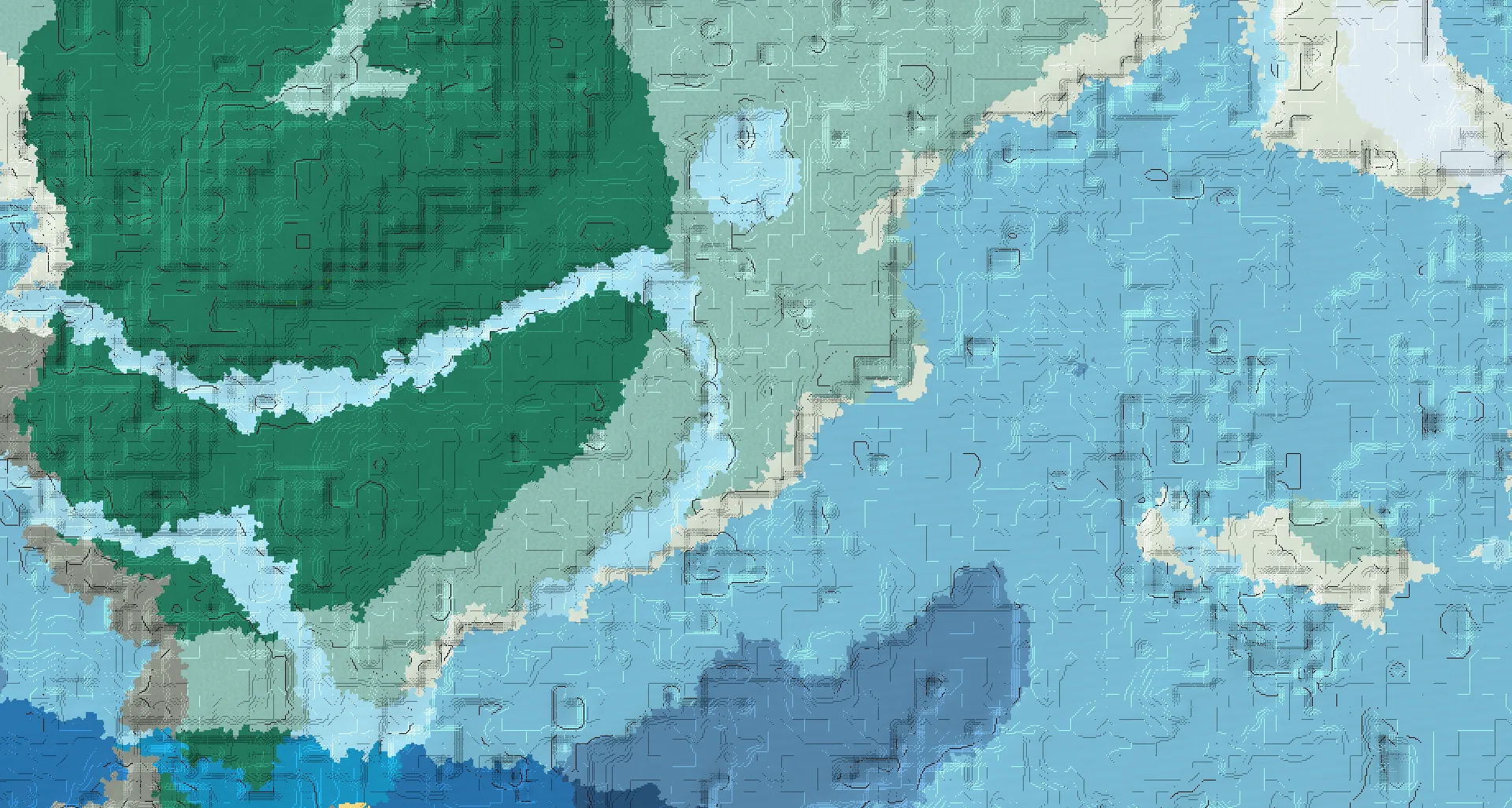 Seed map — Snowy Taiga Start with Ruined Portal with Trial Chambers