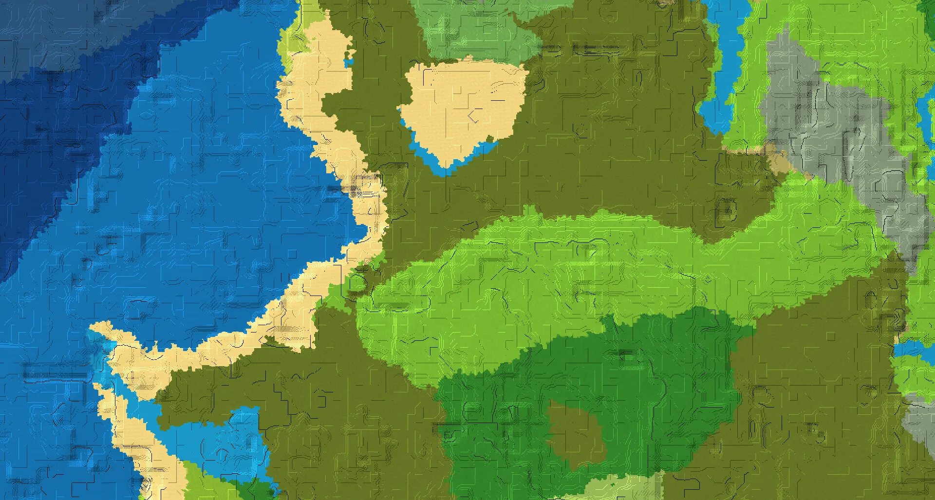 Seed map — Village and Swamp Hut from Swamp