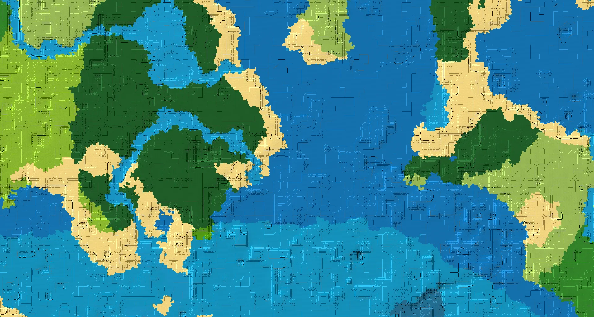 Seed map — Shipwreck Southeast of a Dark Forest Start