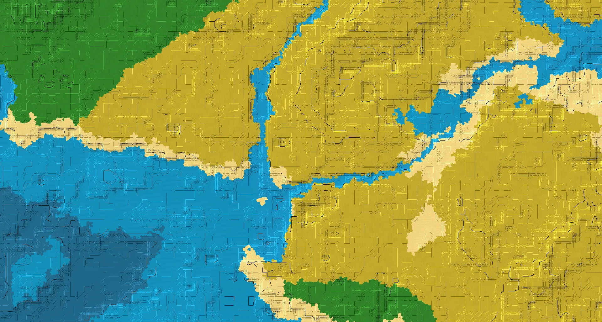 Seed map — Ruined Portal North of a Forest Start