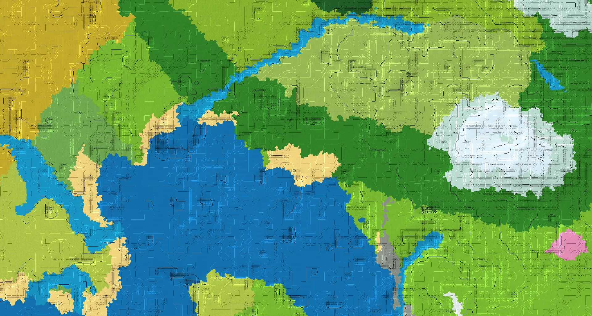 Seed map — Beach South of a Forest Start