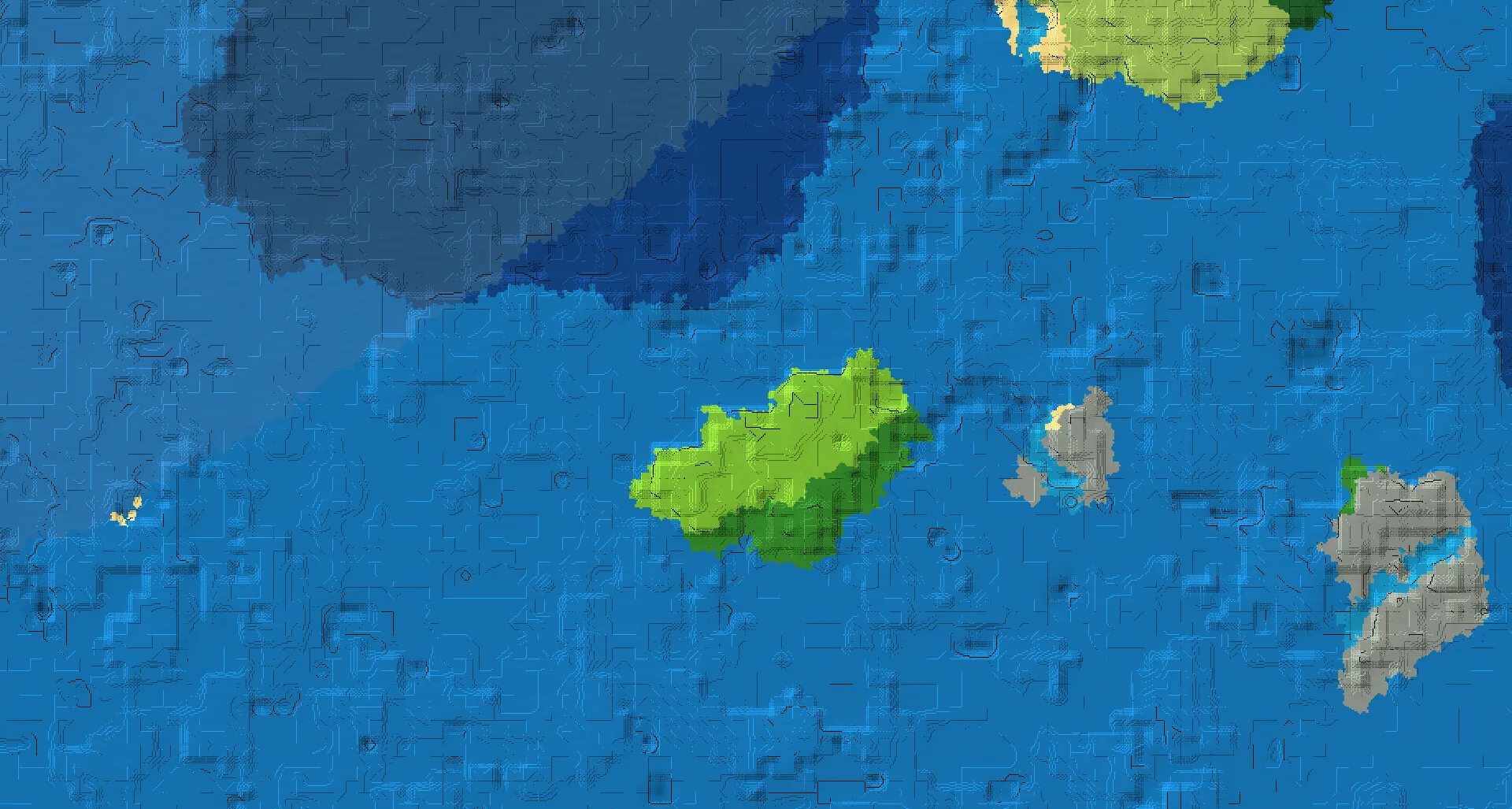 Seed map — Floating village island