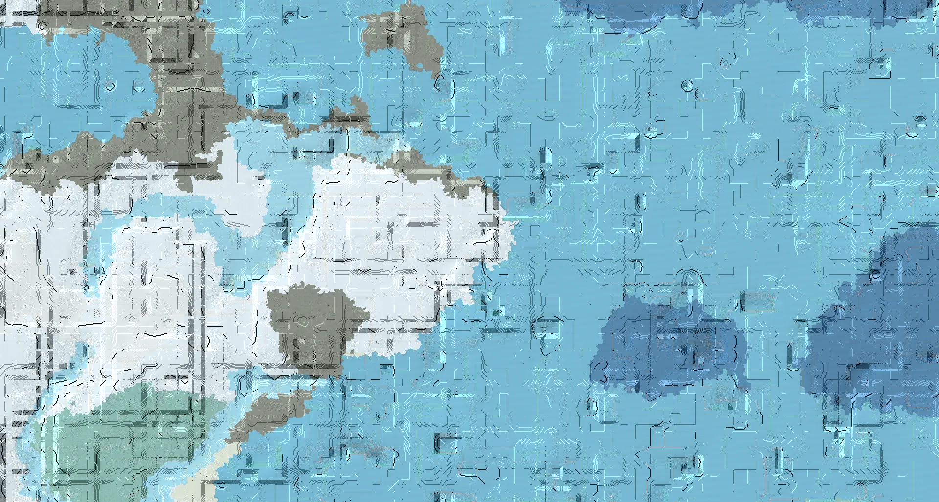 Seed map — Snowy village and Shipwreck with Ruined portal