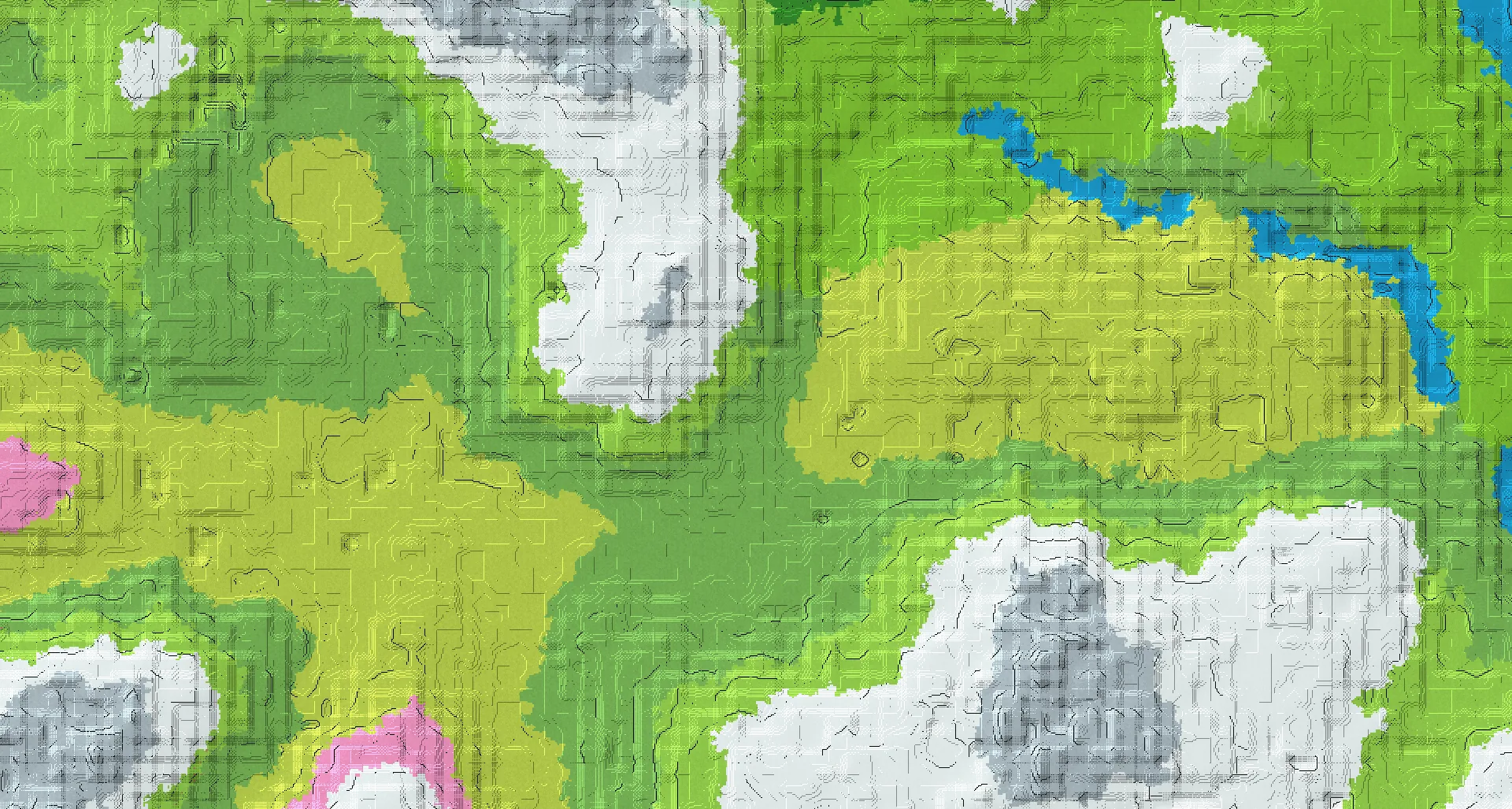 Seed map — Flower Forest East of a Dripstone Caves Start