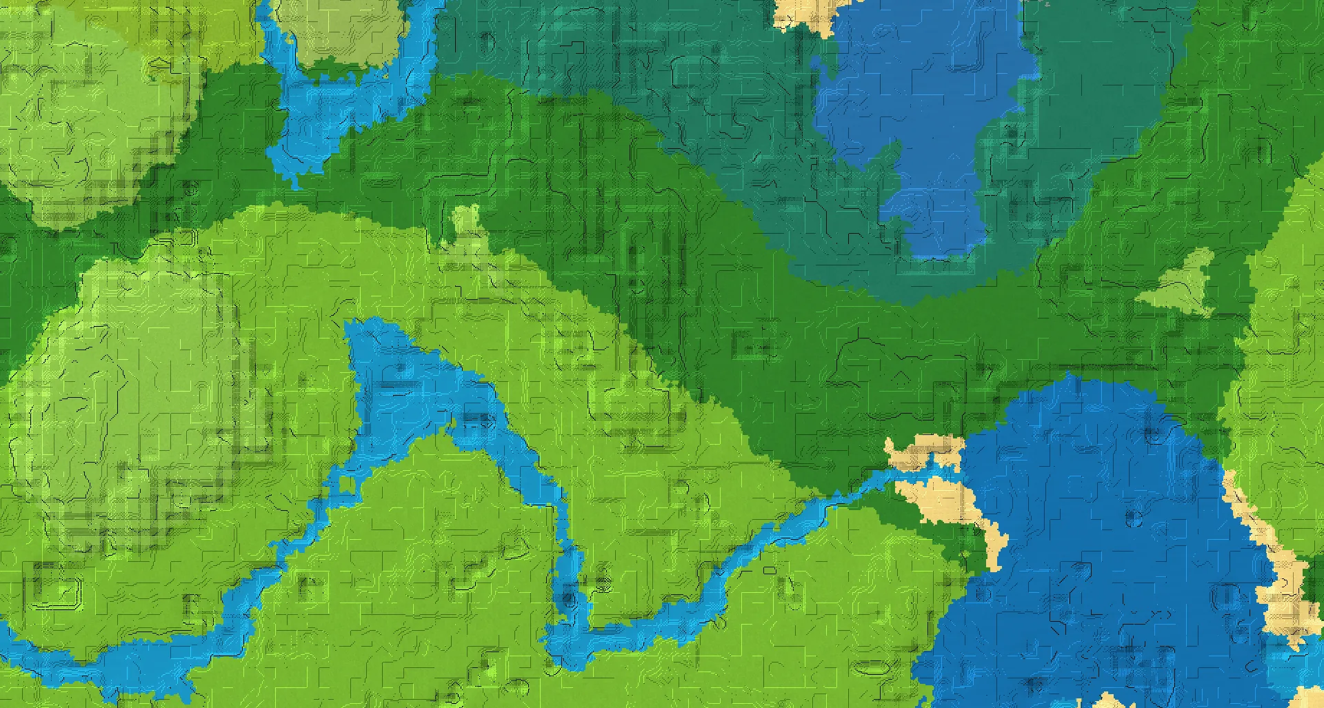 Seed map — Stronghold South of a Birch Forest Start