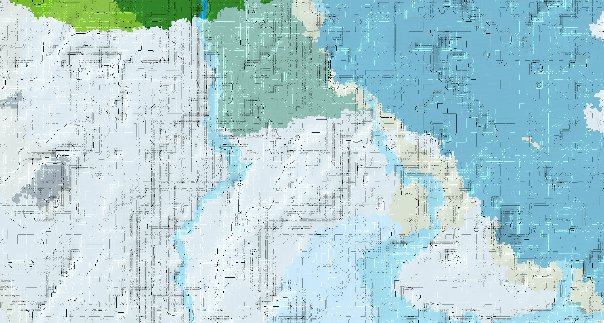 Seed map — Trial Chambers South of a Snowy Taiga Start