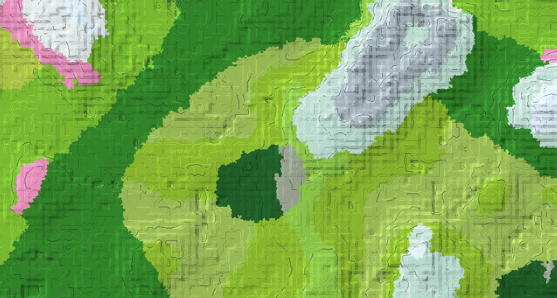 Seed map — Woodland Mansion and Pale Garden from Forest with Abandoned Camp