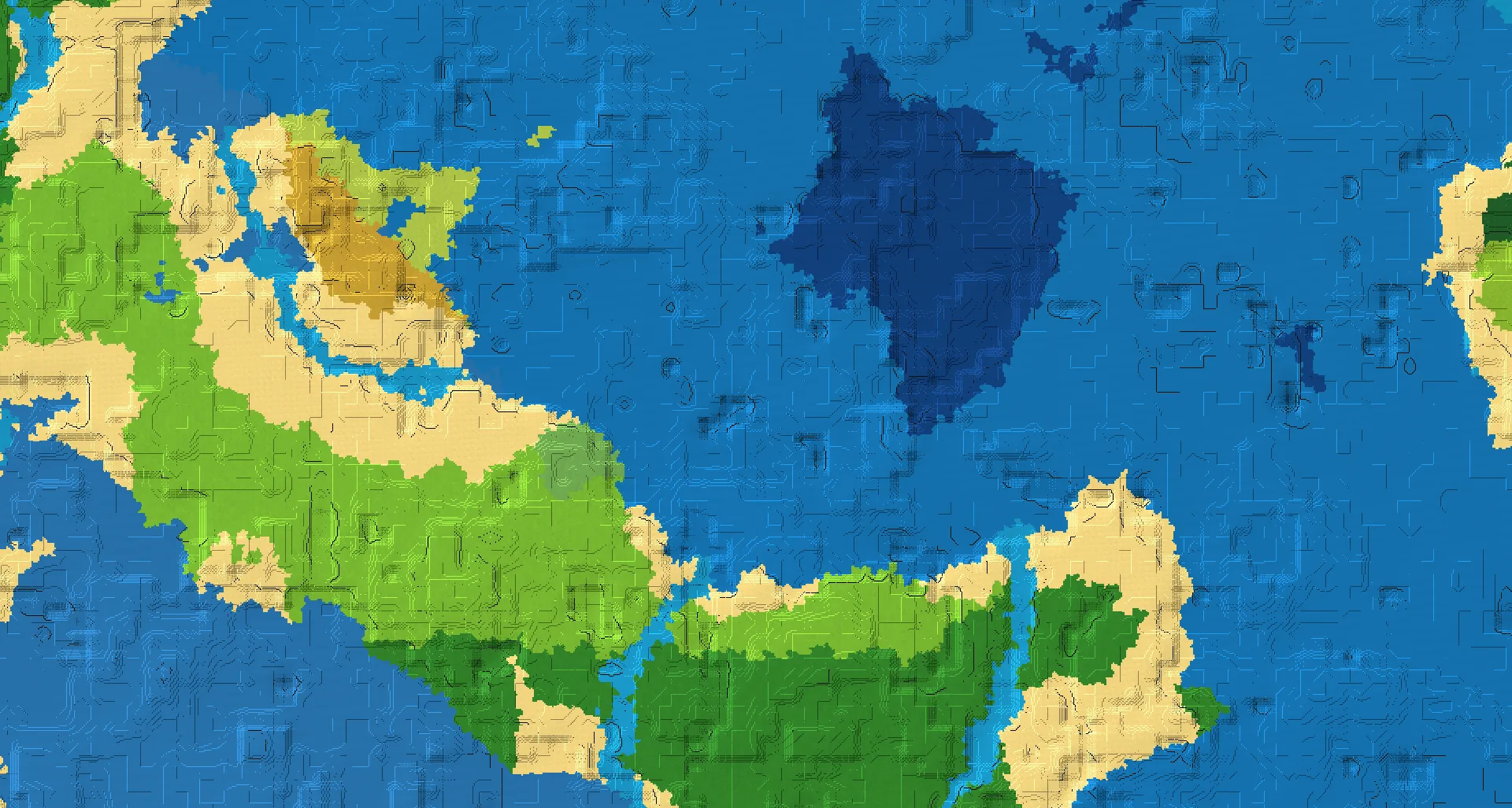 Seed map — Ruined Portal Northwest of a Forest Start