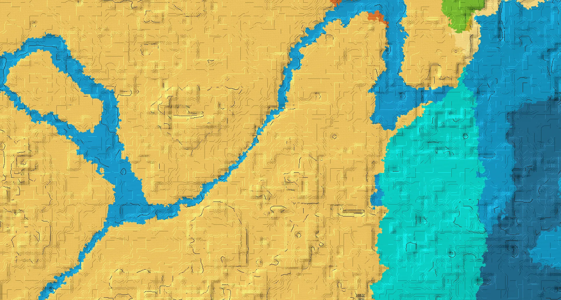 Seed map — Desert Start with Ruined Portal