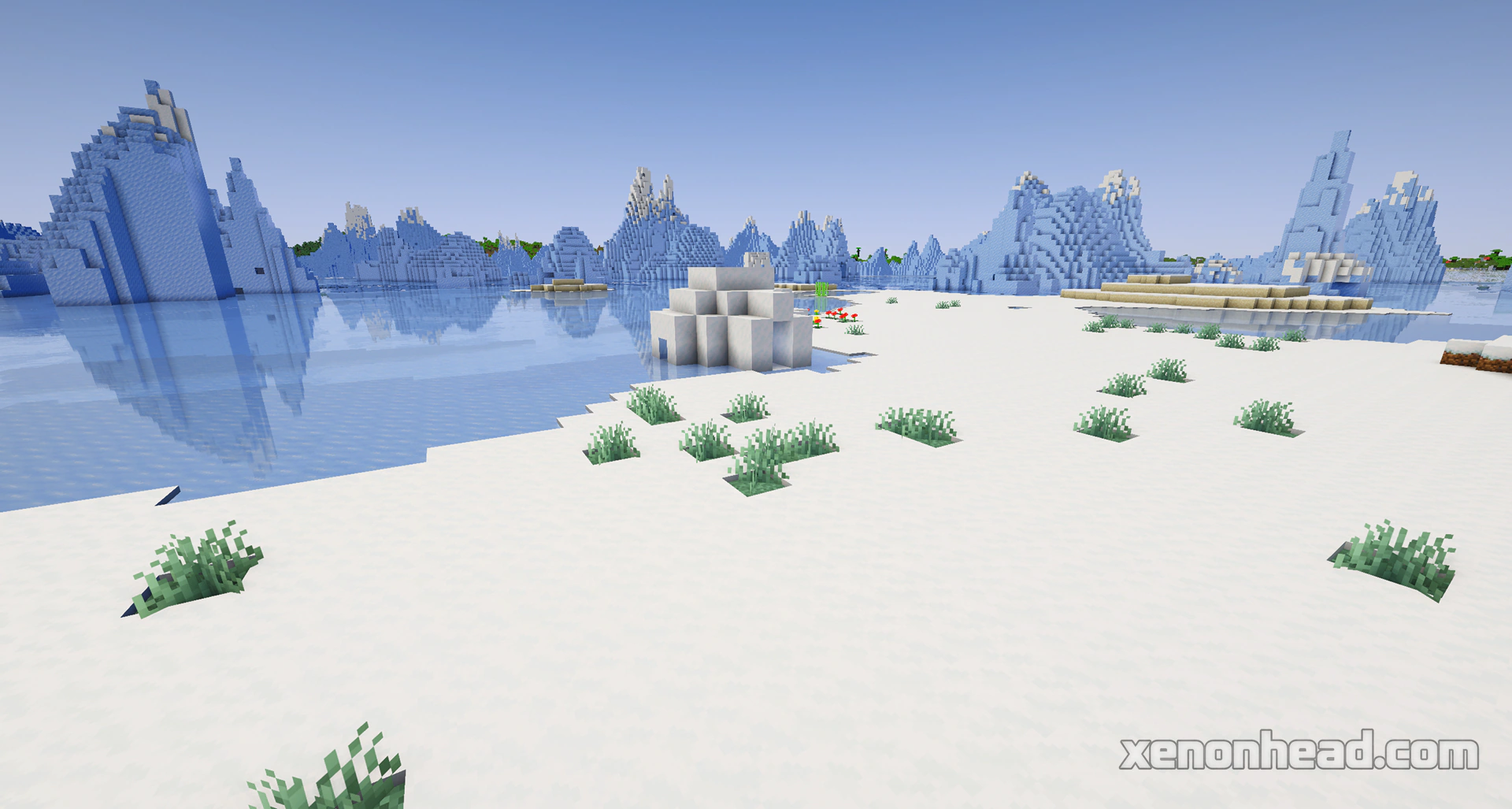 Snowy igloo basement island spawn