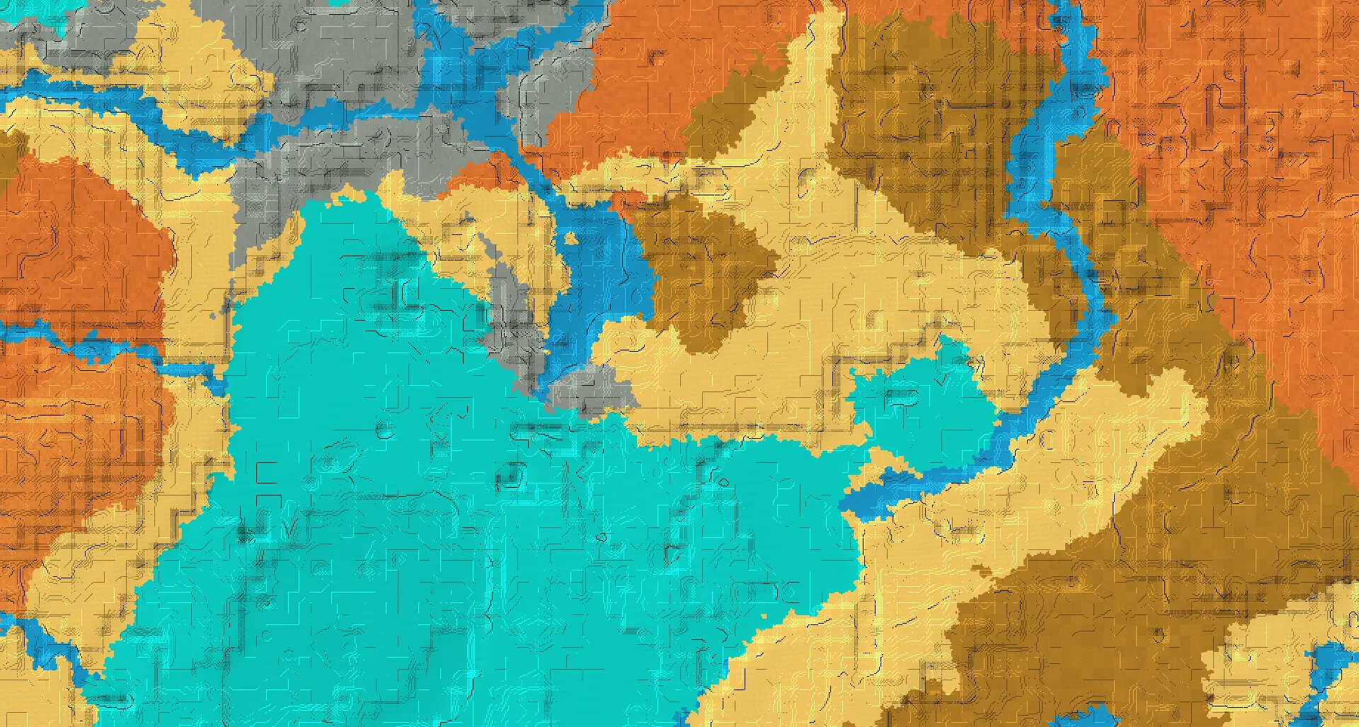 Seed map — Desert Start with Trial Chambers at 64, 48