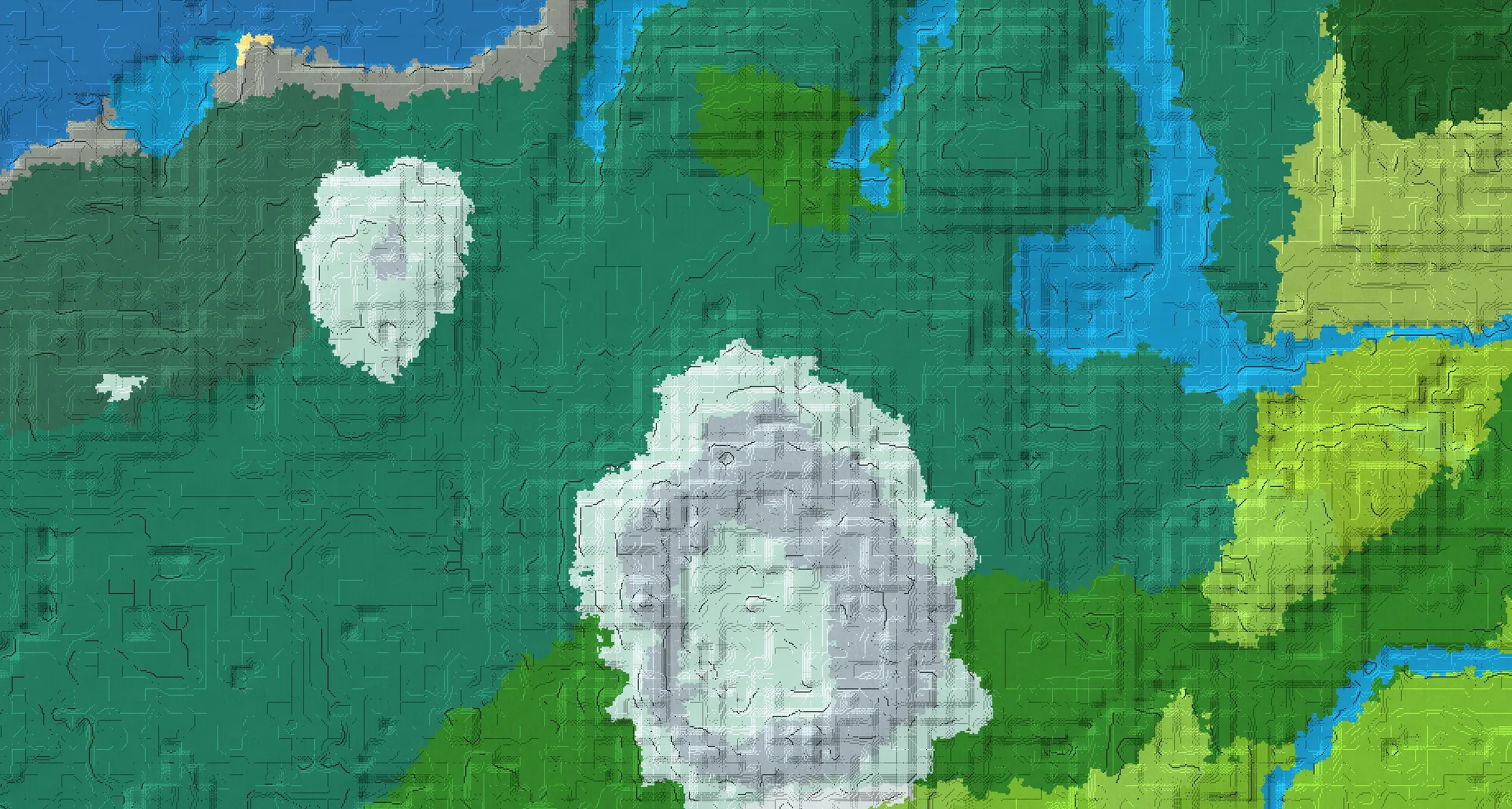 Seed map — Jagged Peaks South of a Forest Start