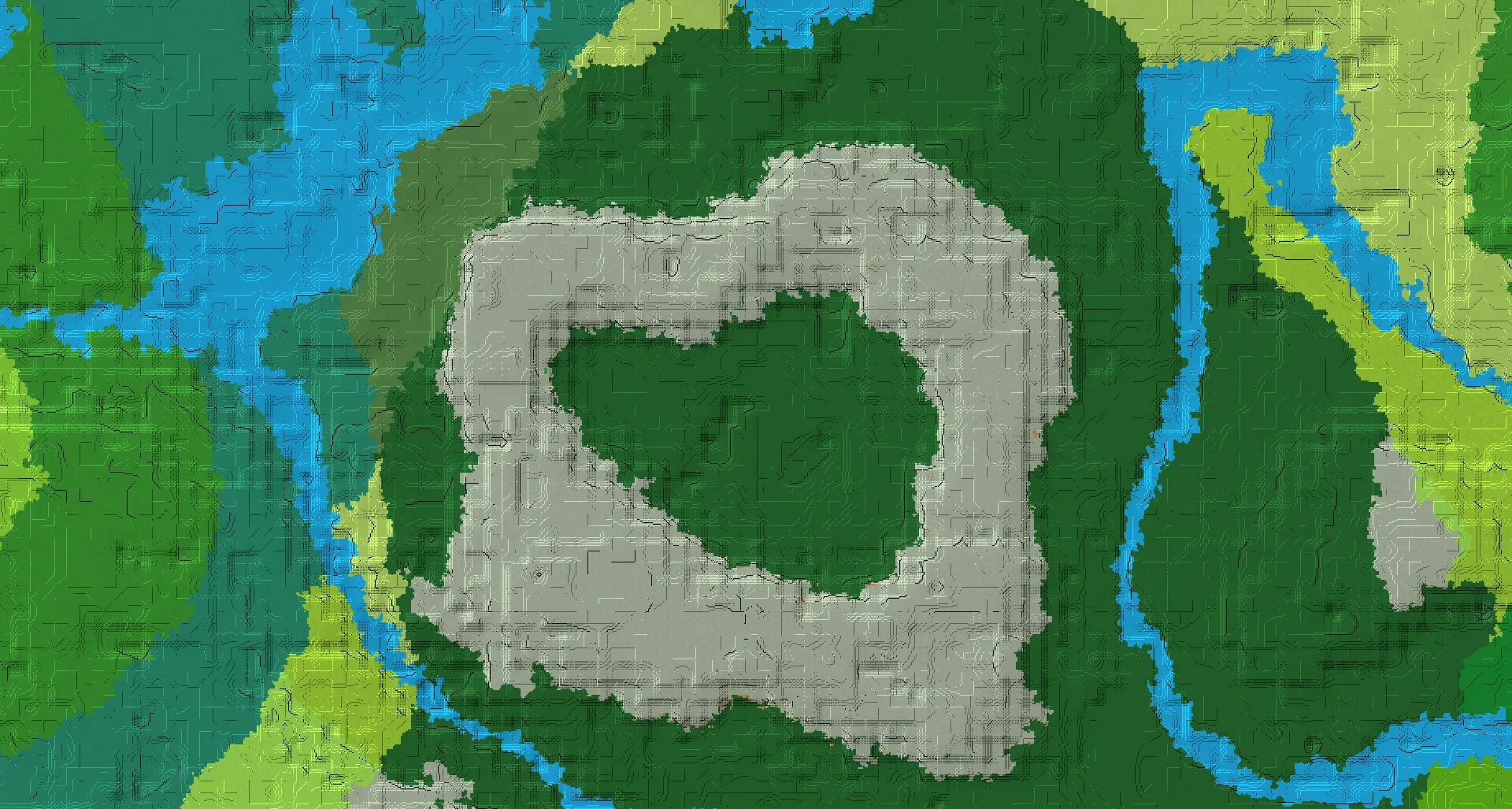Seed map — A woodland mansion in a dark forest
