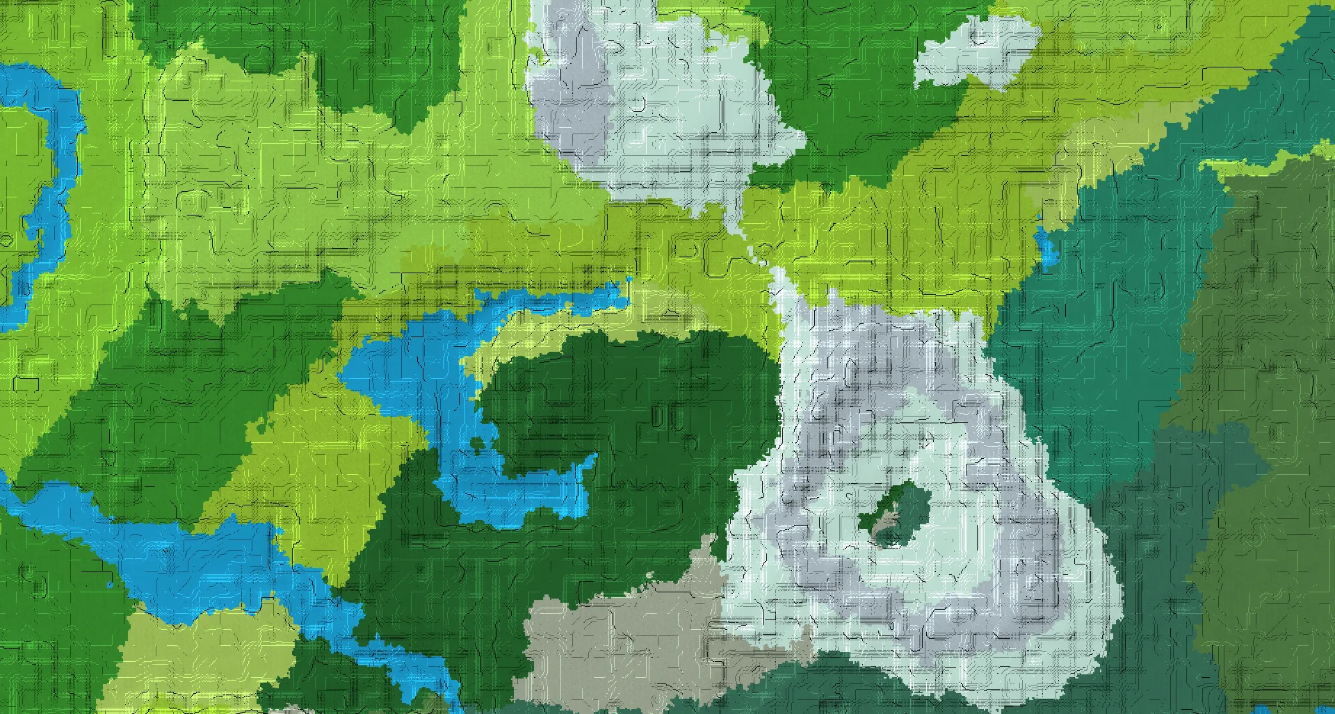 Seed map — Woodland Mansion Southwest of a Forest Start with Ruined Portal