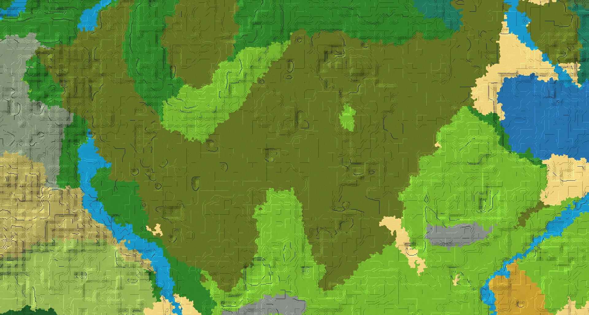 Seed map — Witch Hut Northwest of a Plains Start