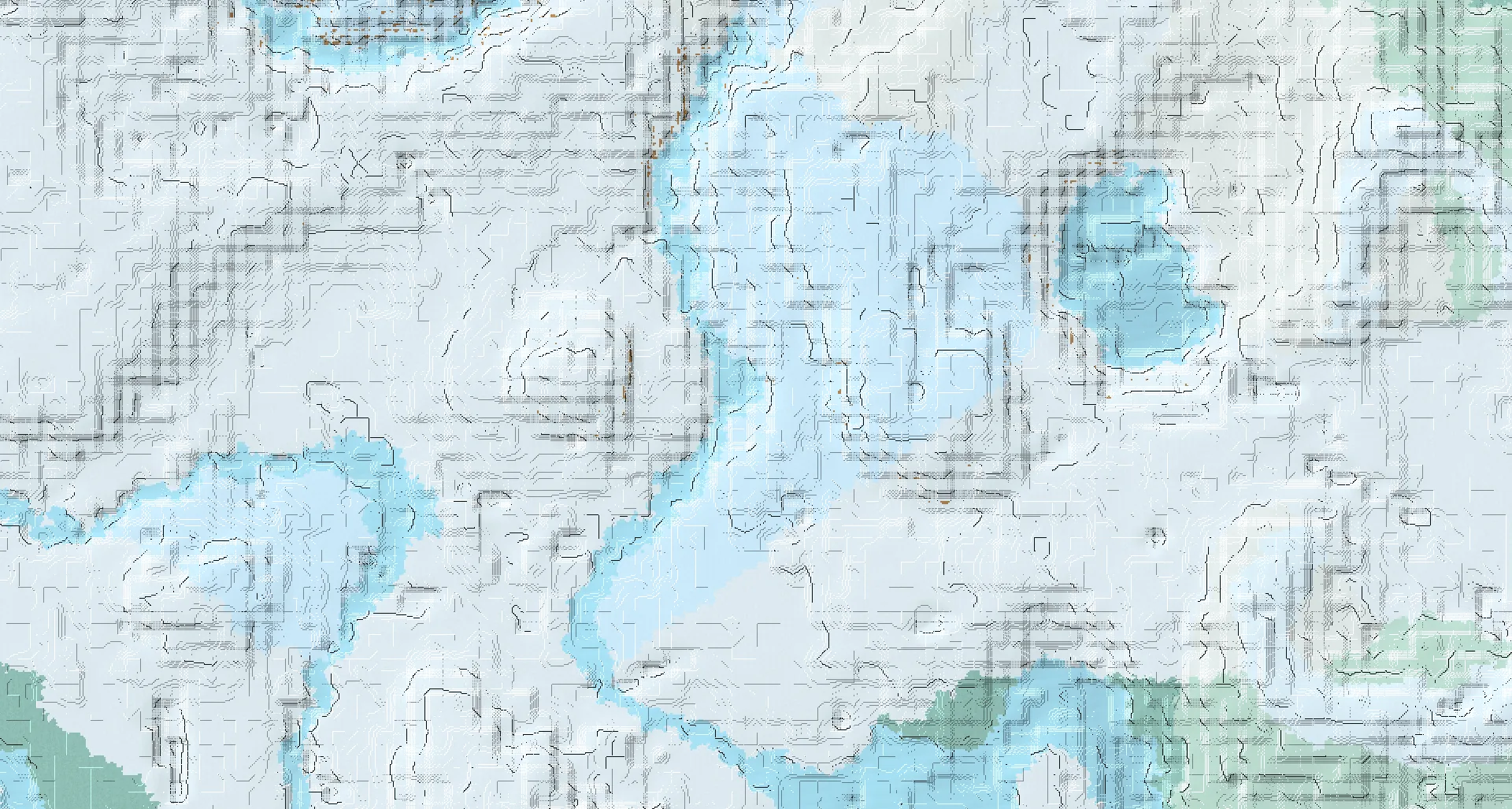 Seed map — Ice Spikes West of a Dripstone Caves Start